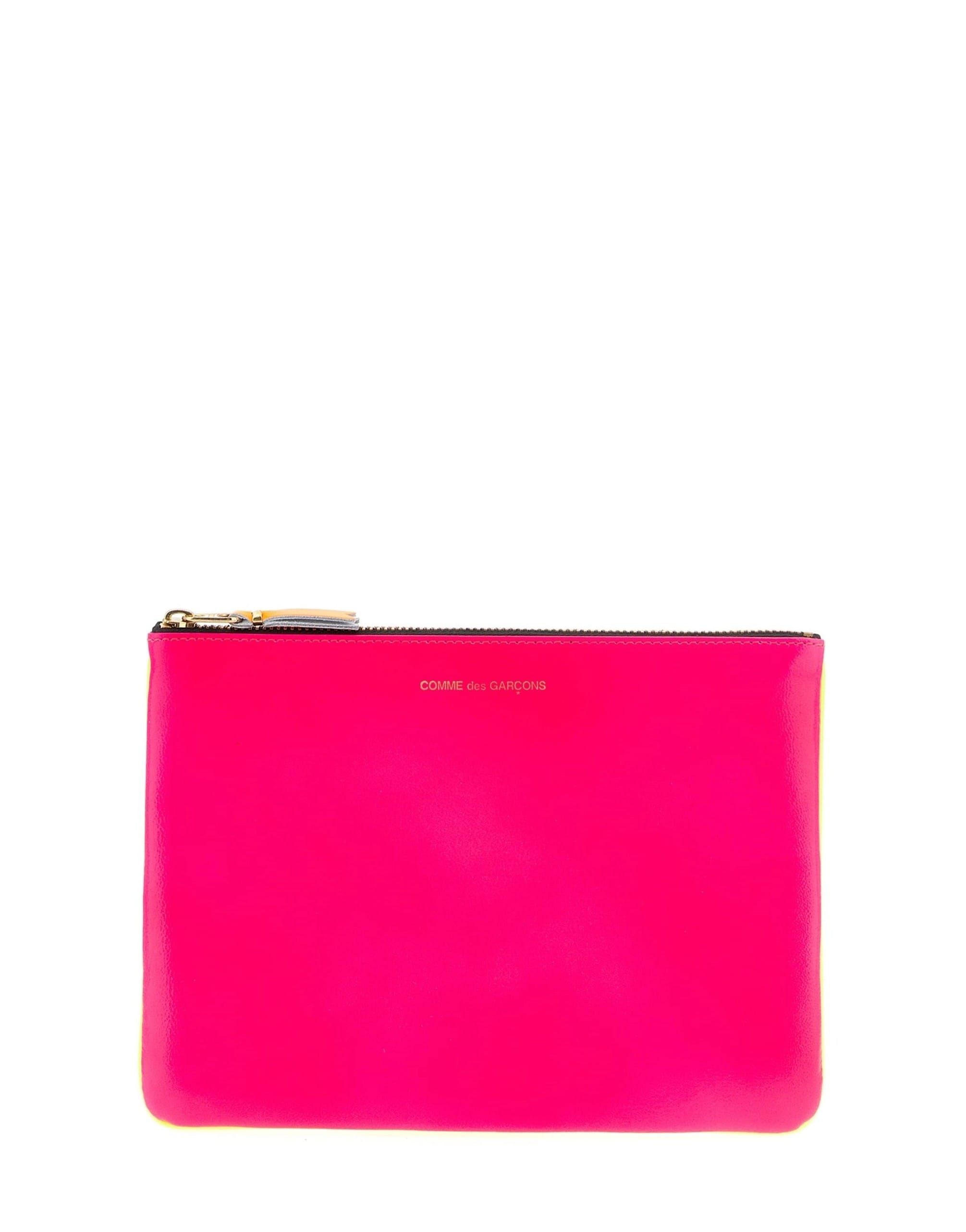 Comme Des Garçons Comme Des Garçons Super Fluo Leather Wallet