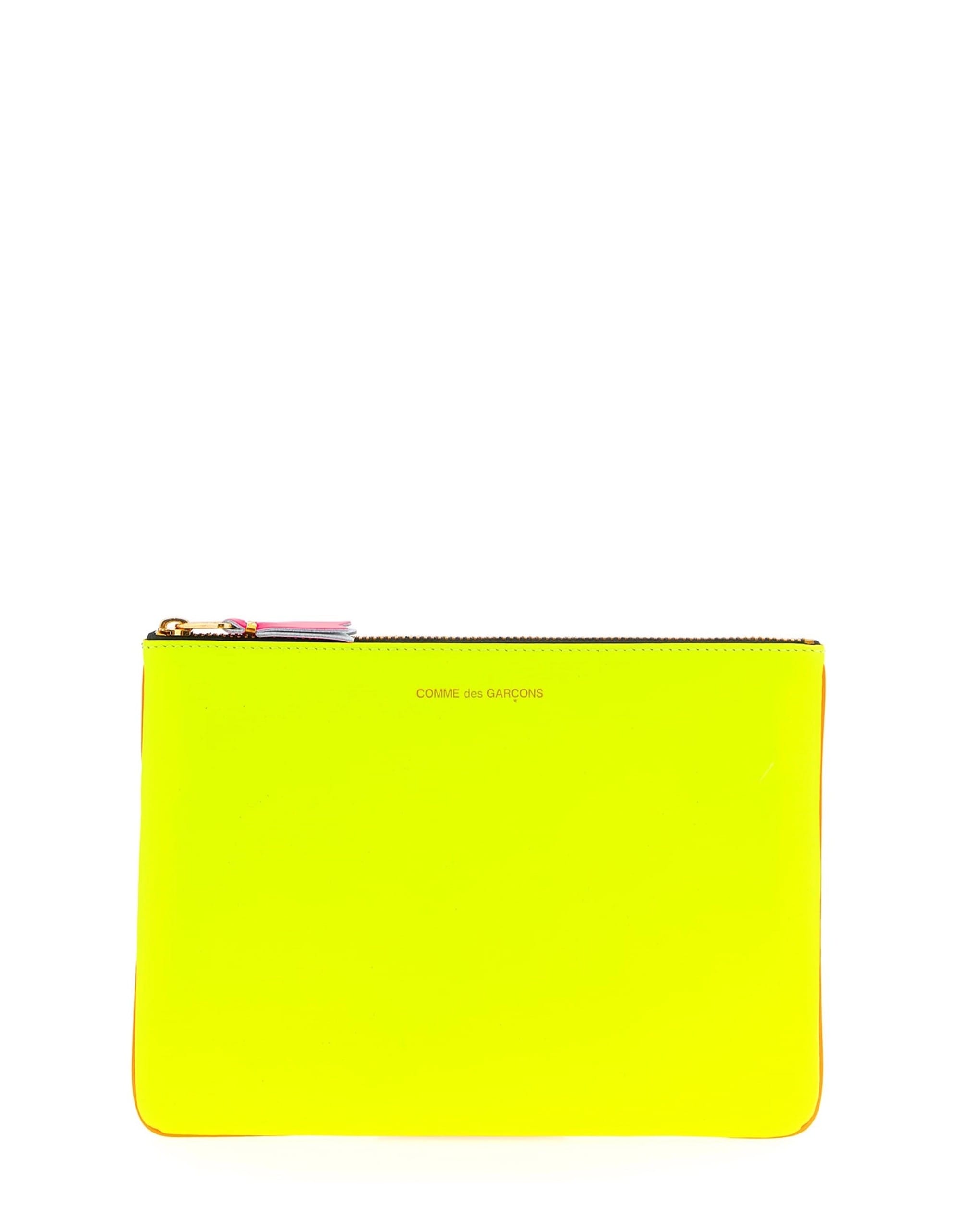 Comme Des Garçons Comme Des Garçons Super Fluo Leather Wallet
