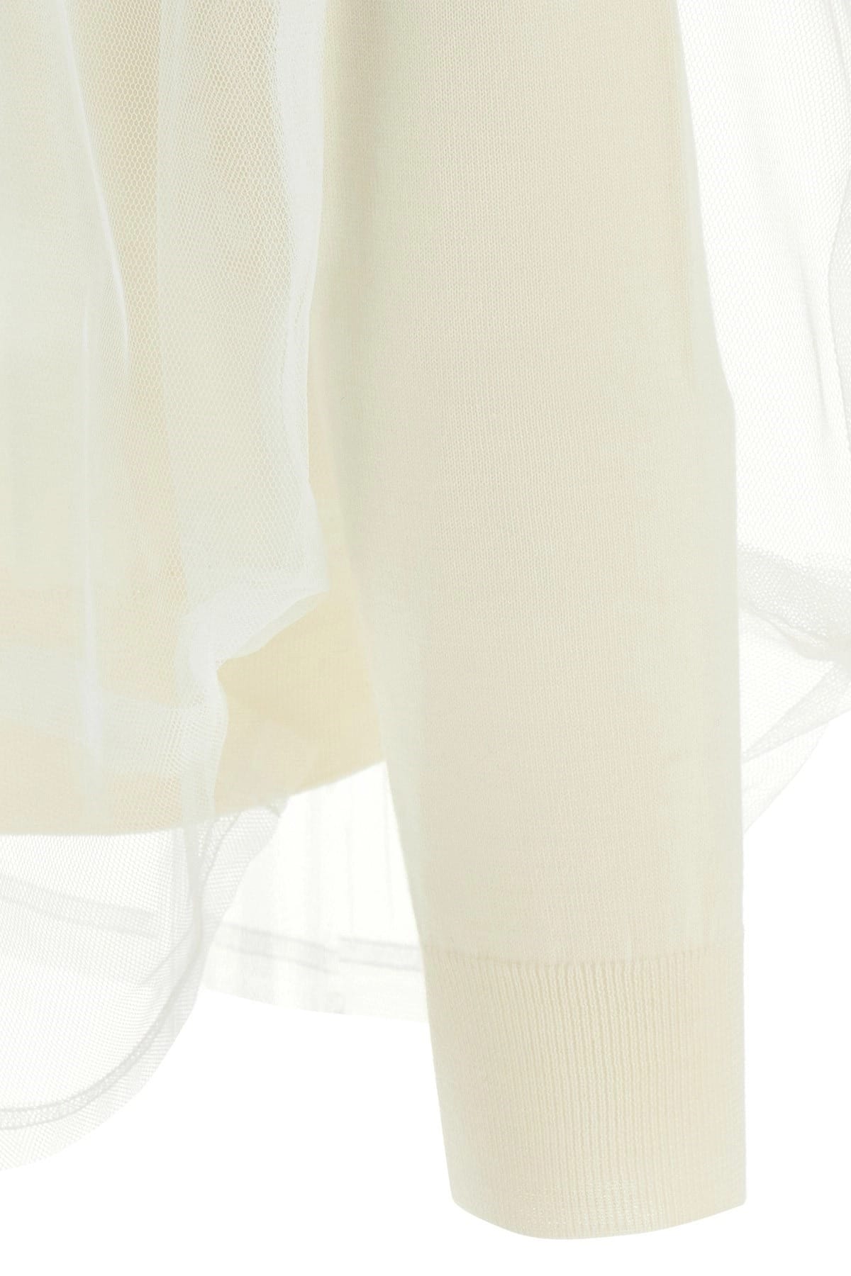 Comme Des Garçons Comme Des Garçons Tulle Wool Sweater