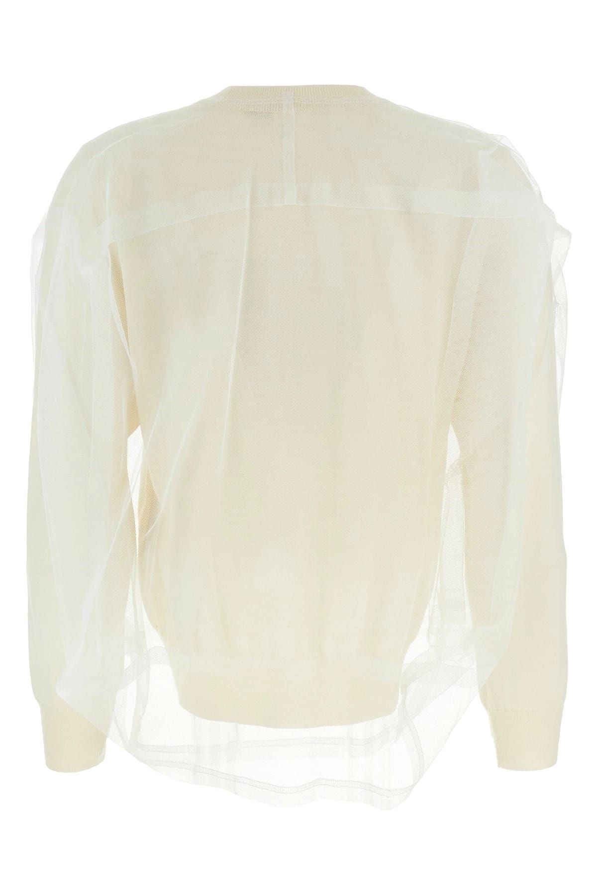 Comme Des Garçons Comme Des Garçons Tulle Wool Sweater