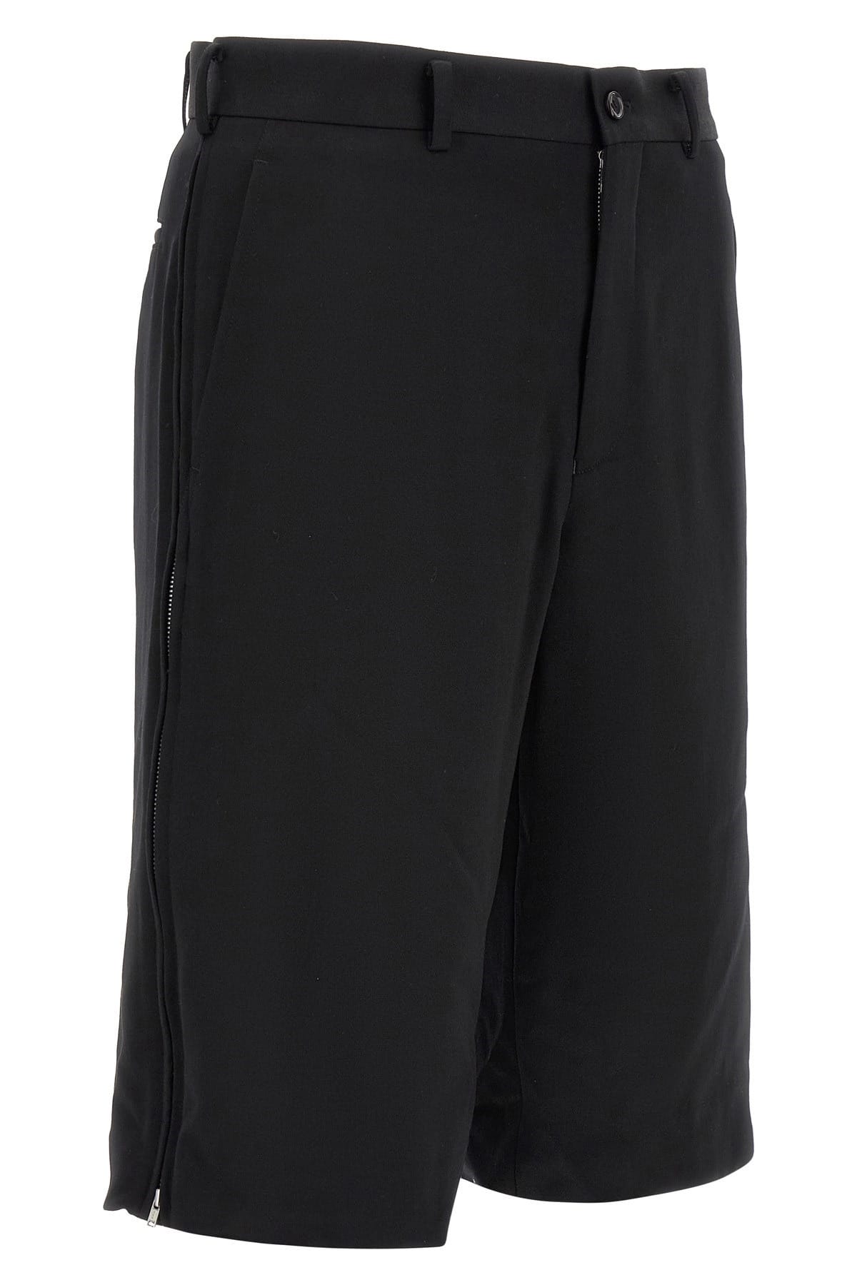 Comme Des Garçons Wool Zip Bermuda Shorts | Sendegaro