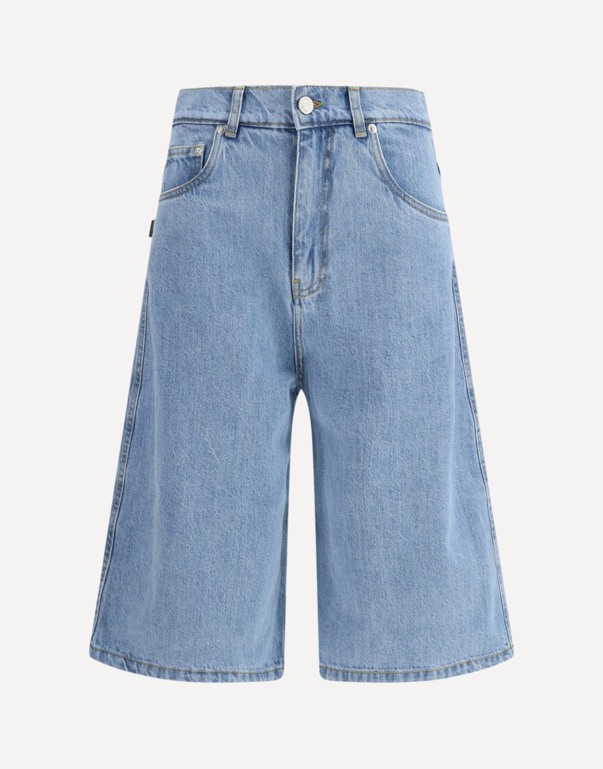 Coperni Denim Bermuda Shorts With Belt Buckle