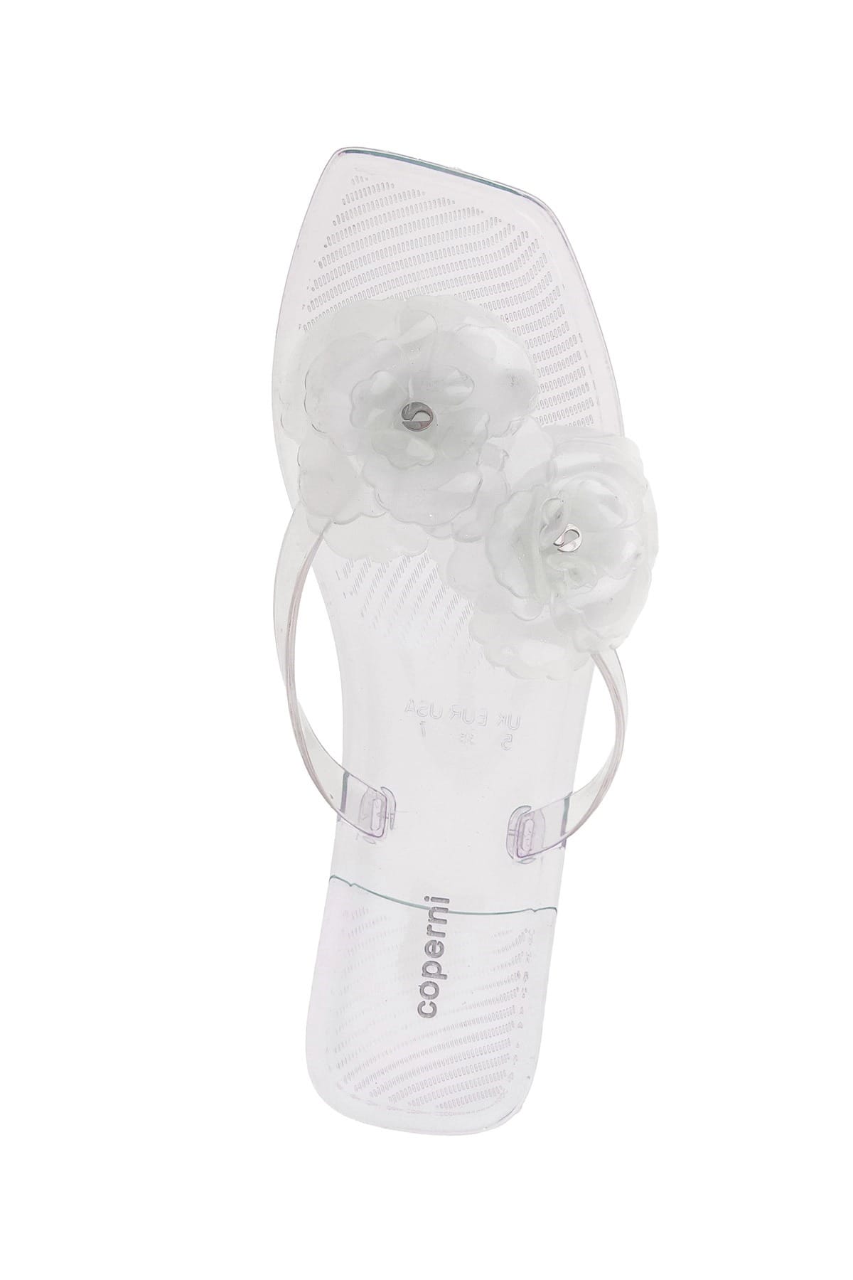 Coperni Coperni Silicone Flower Flat Sandals