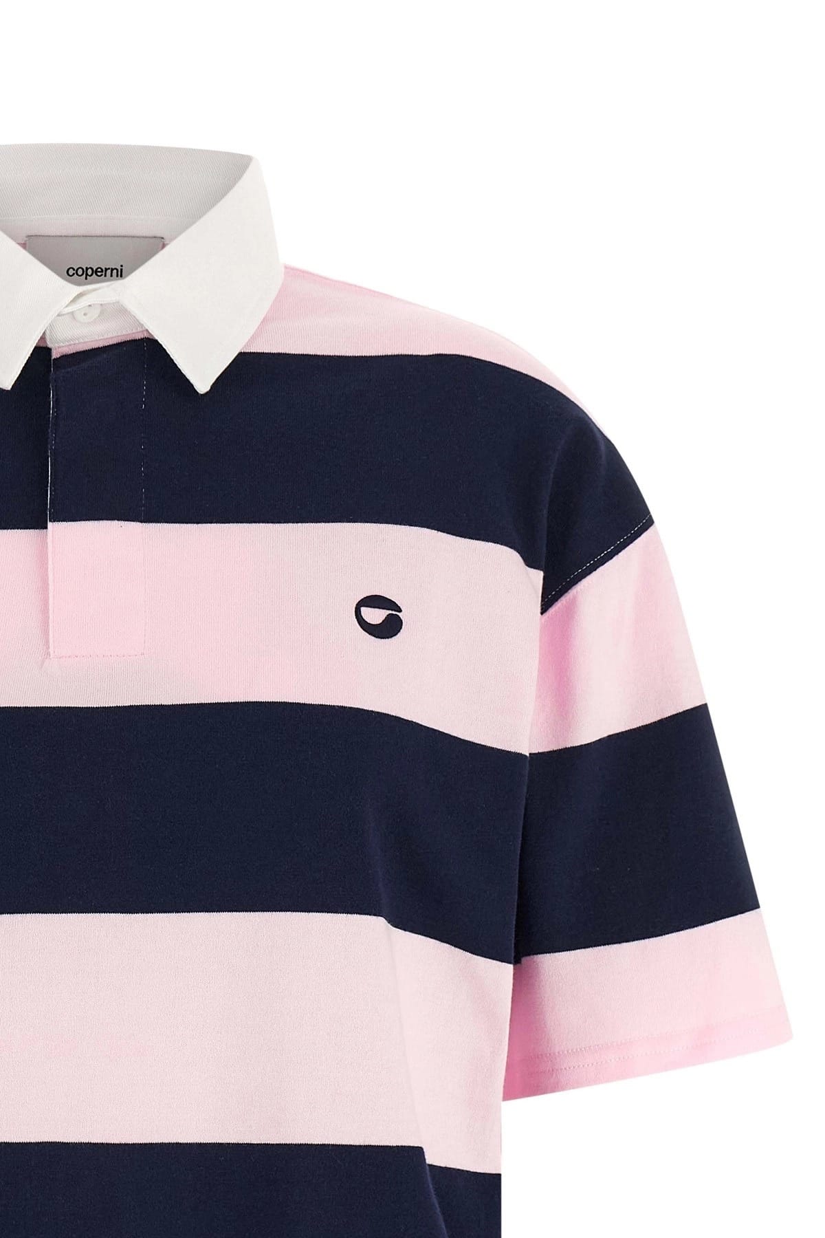 Coperni Coperni Striped Cotton Polo Shirt
