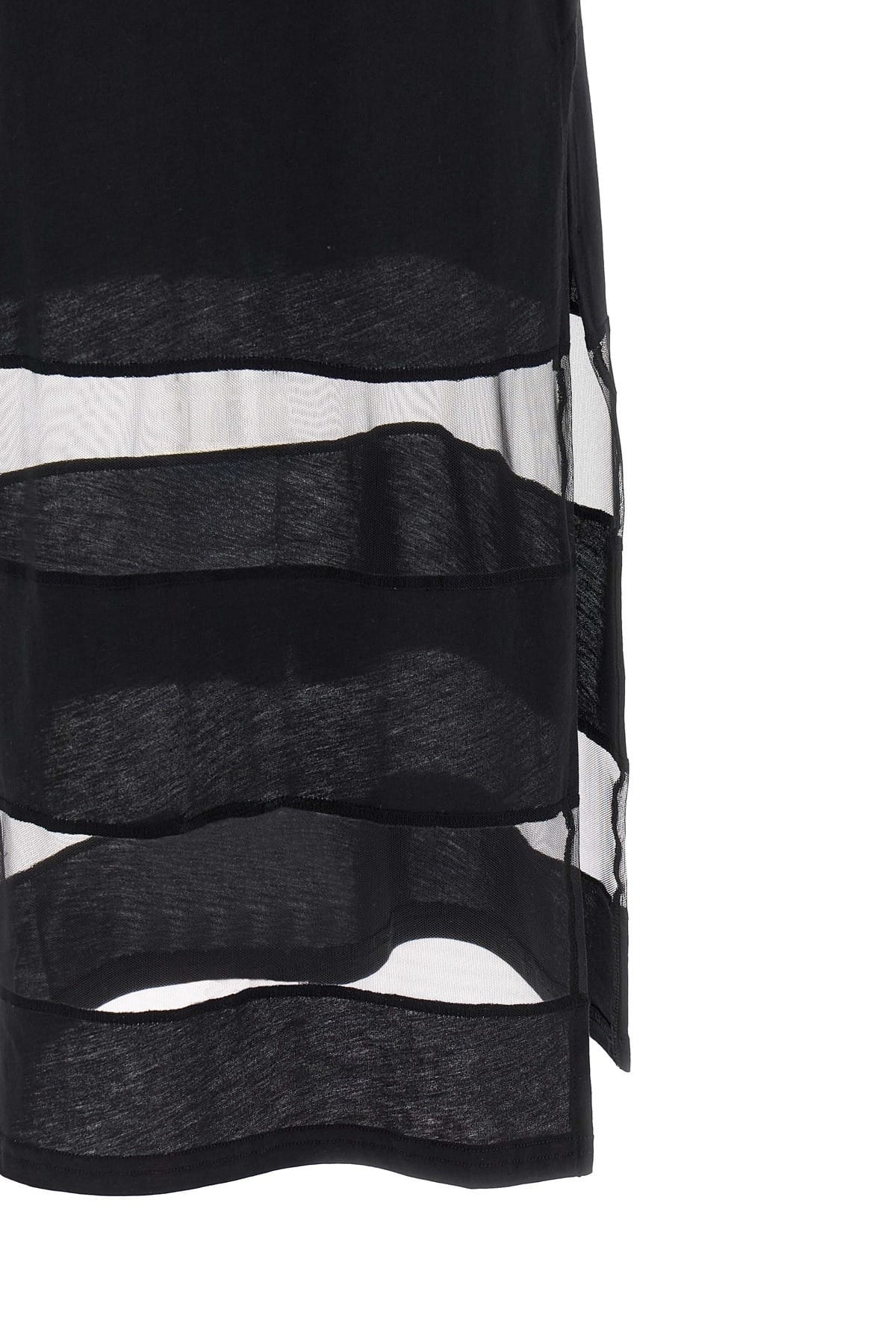 Coperni Striped Sheer Polo Dress Maxi