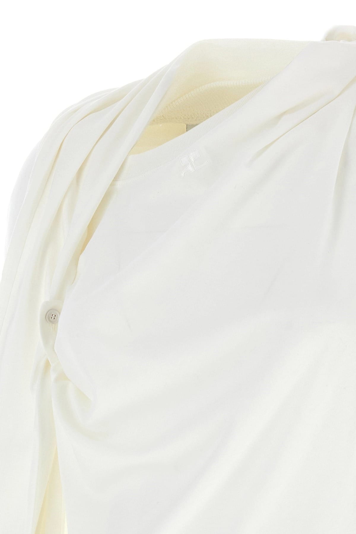 Courrèges Courrèges Asymetrique Off Shoulder T-Shirt