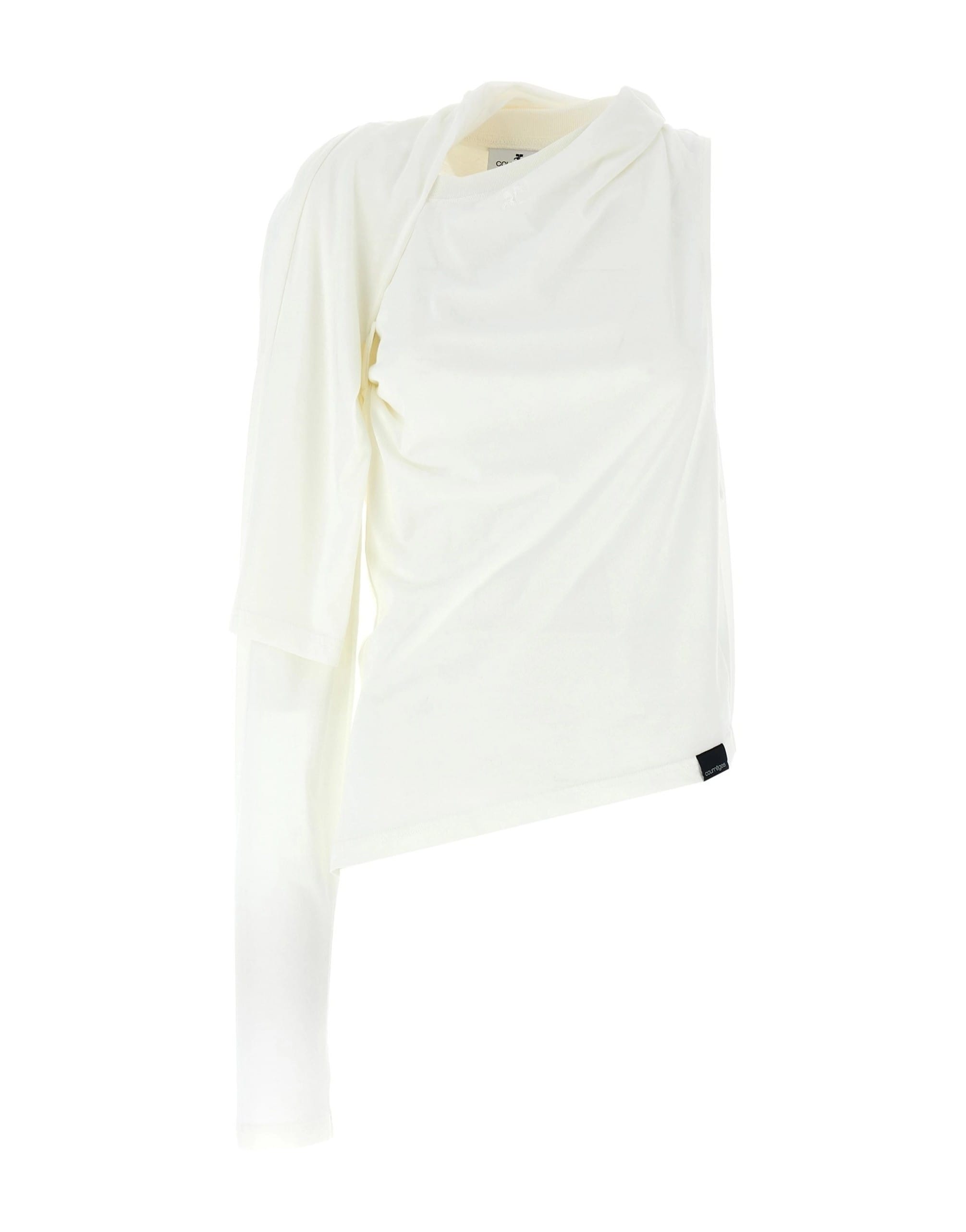 Courrèges Courrèges Asymetrique Off Shoulder T-Shirt