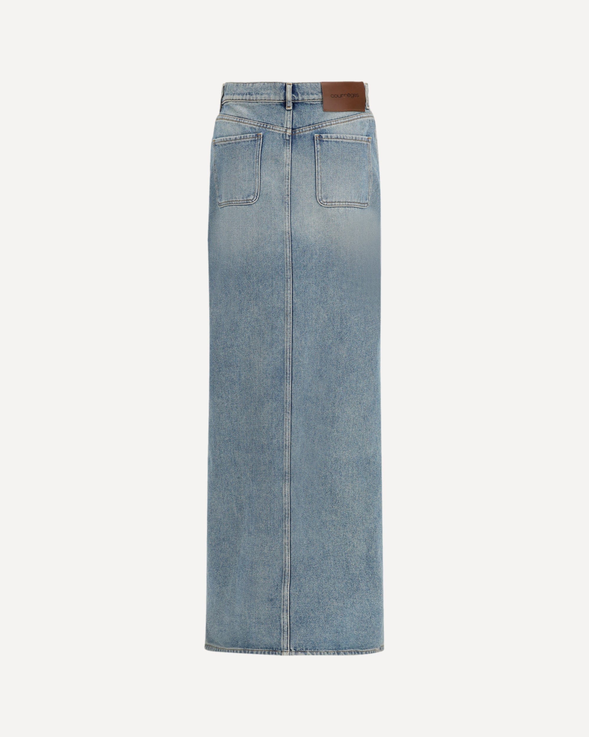 Courrèges Denim Circle Maxi Skirt