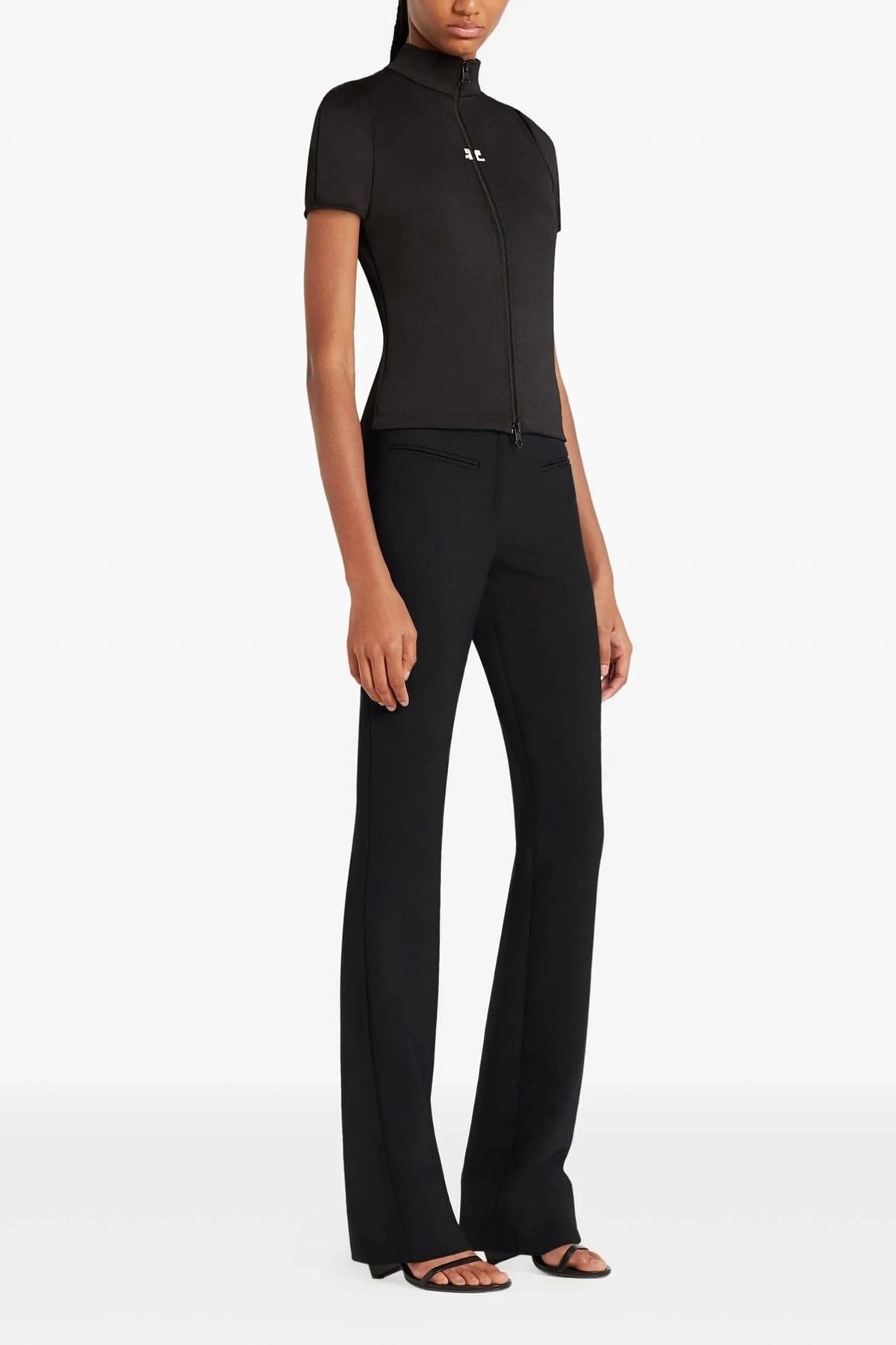 Courrèges Courrèges Interlock Zipped Top