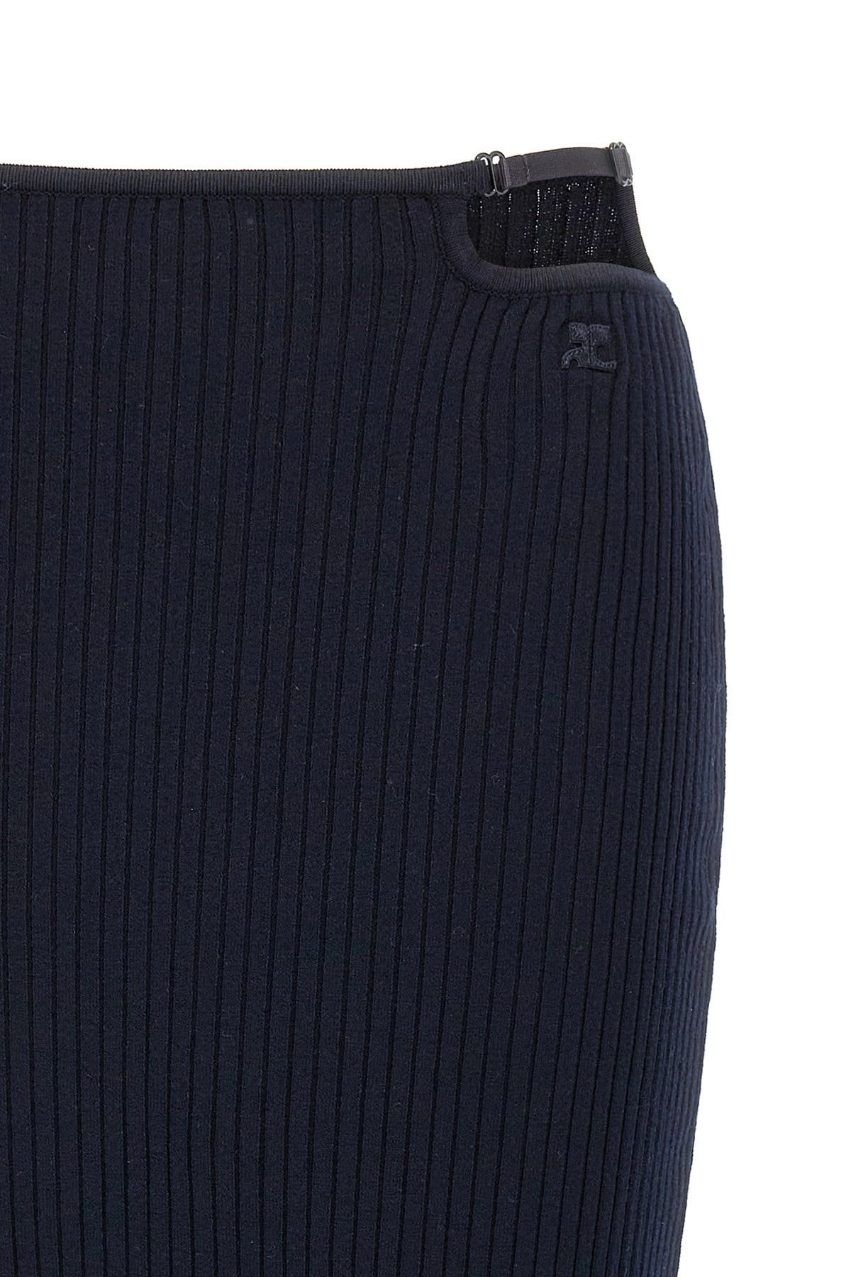 Courrèges Courrèges Loop Rib Knit Skirt