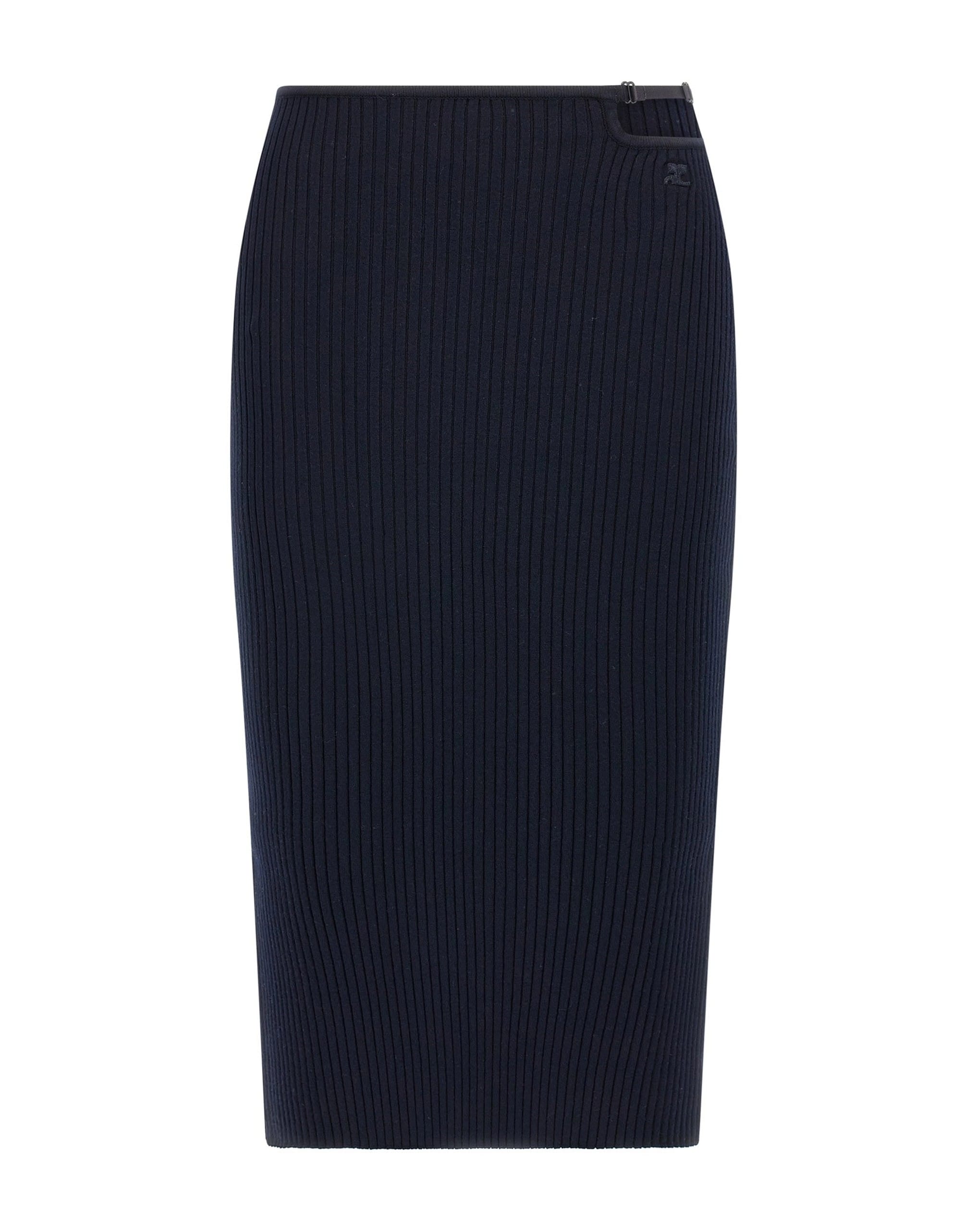 Courrèges Courrèges Loop Rib Knit Skirt