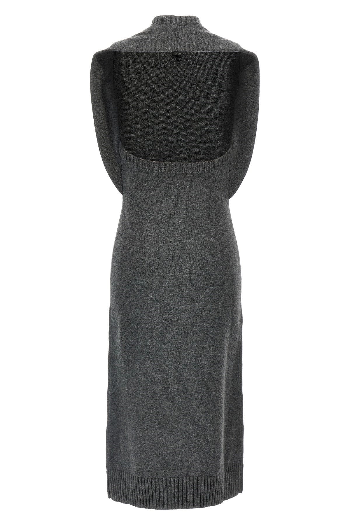 Courrèges Courrèges Over The Shoulder Drapè Dress