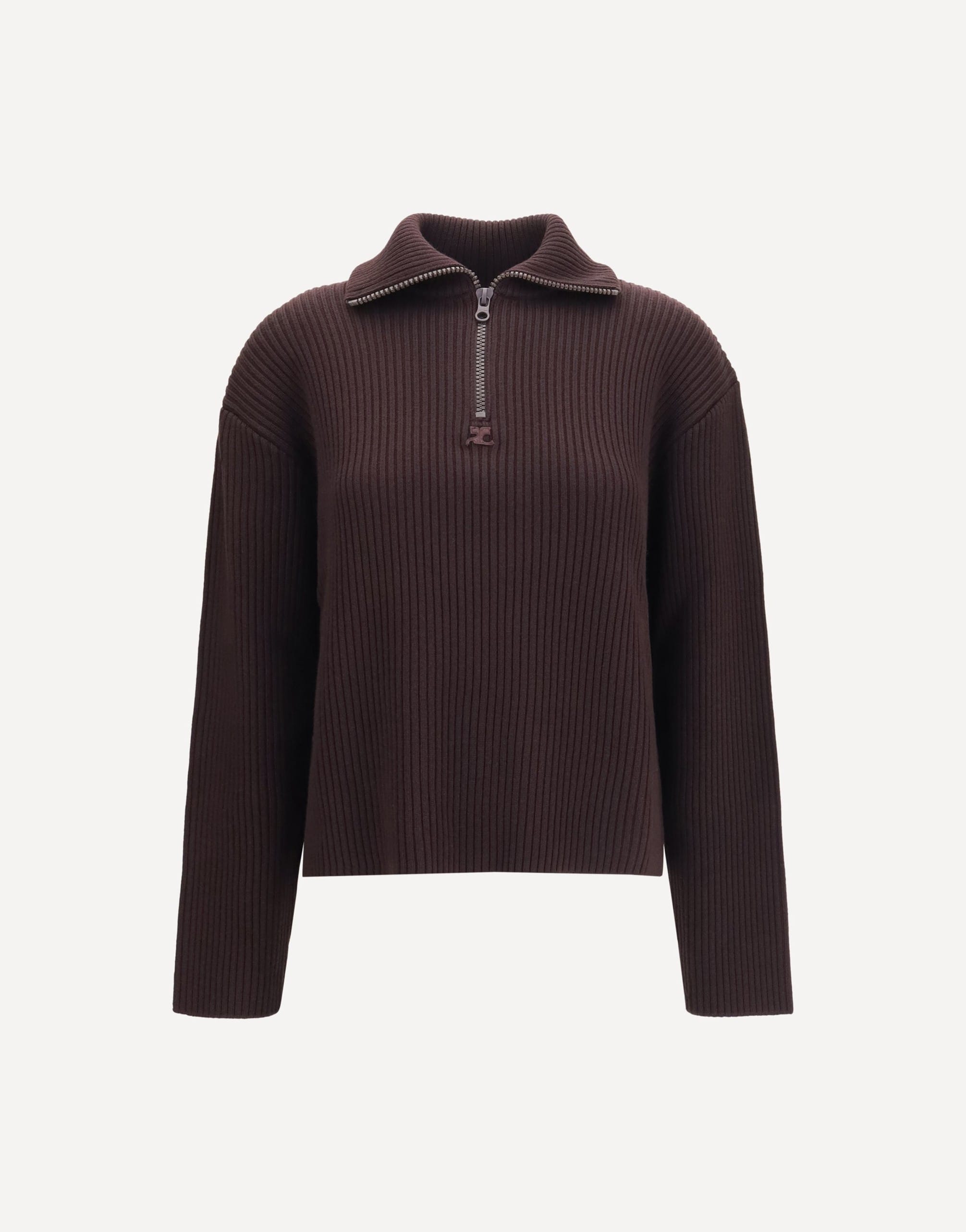 Courrèges Courrèges Ribbed Zip Sweater