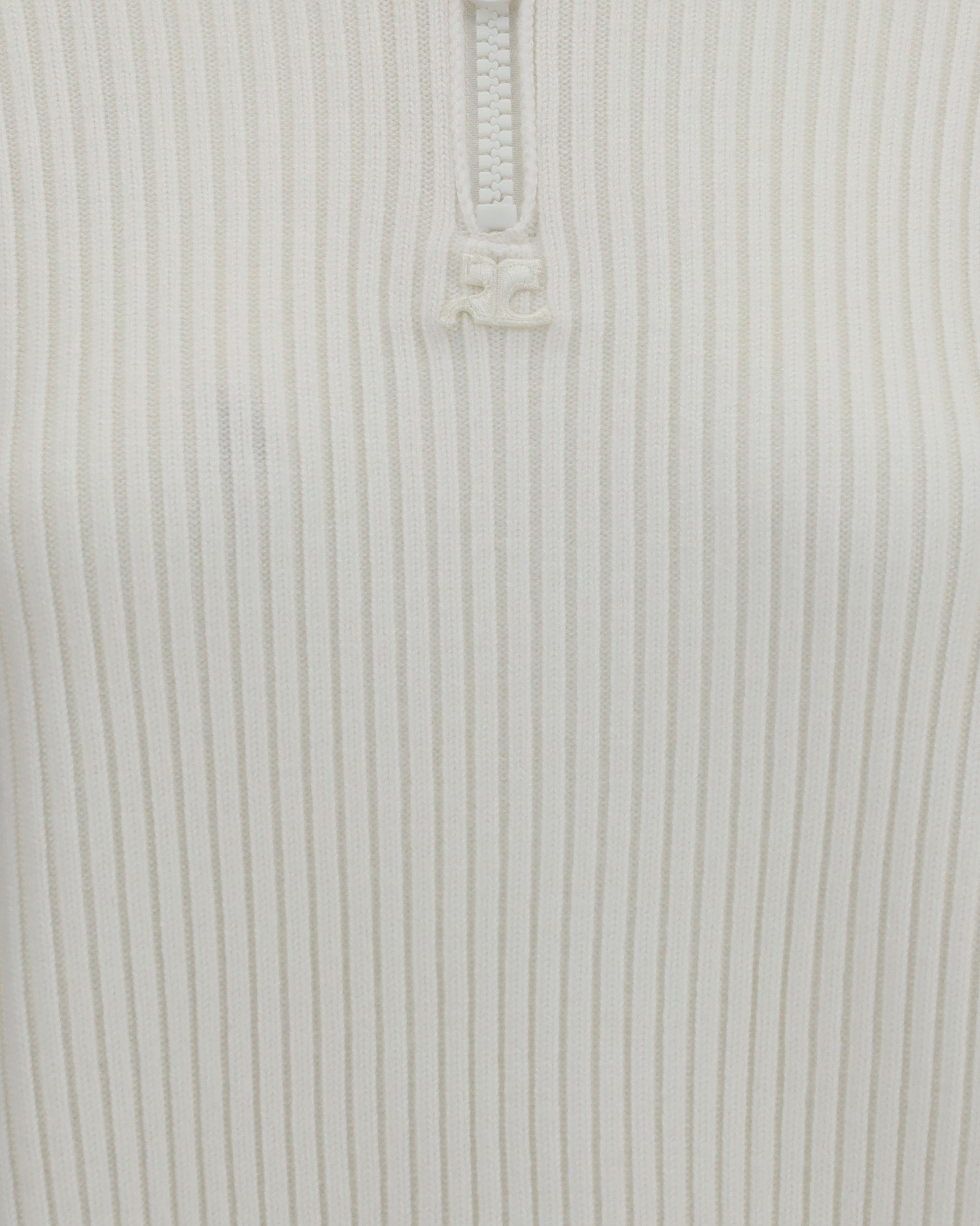 Courrèges Courrèges Ribbed Zip Sweater