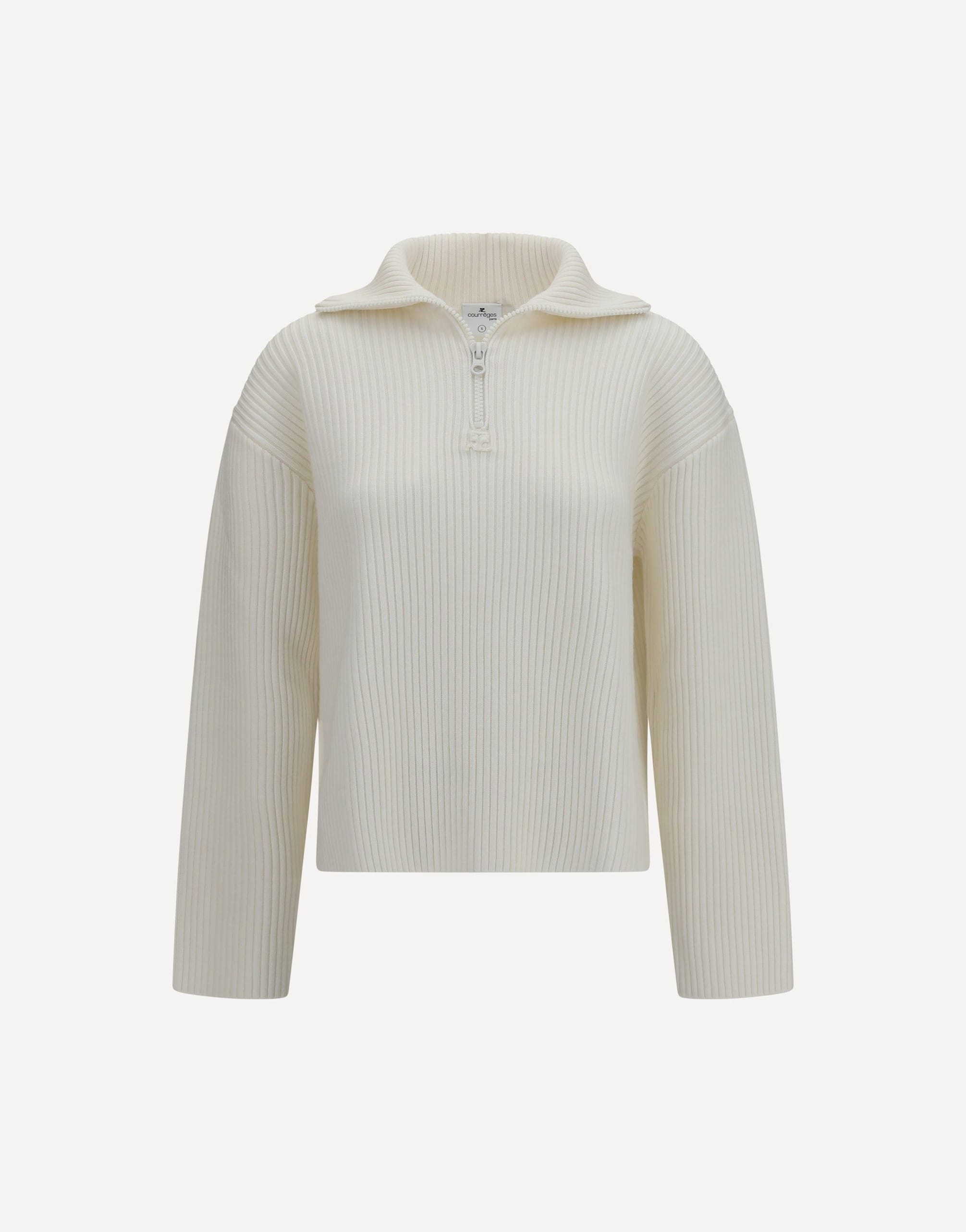 Courrèges Courrèges Ribbed Zip Sweater