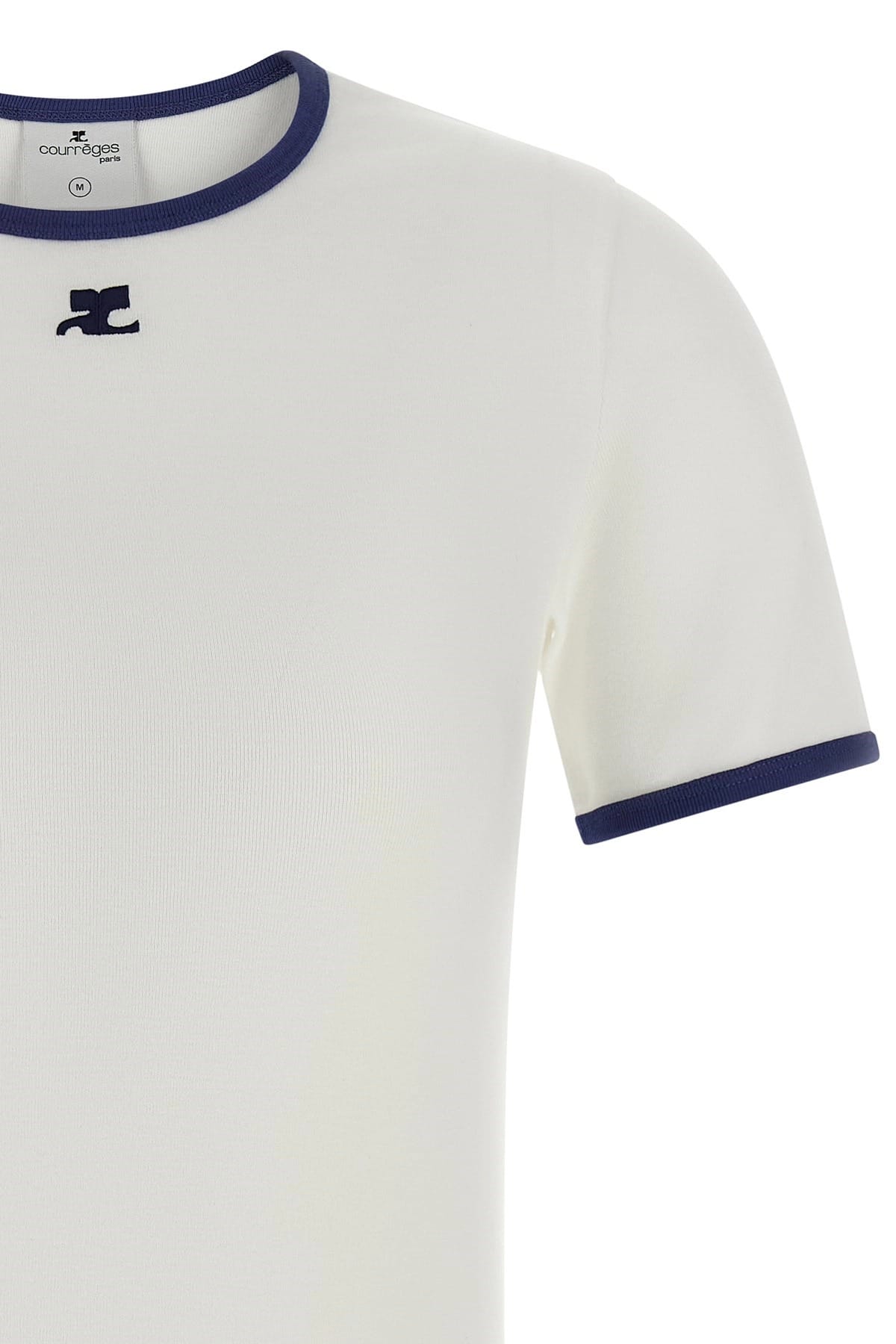 T-shirt Courrèges Signature a contrasto