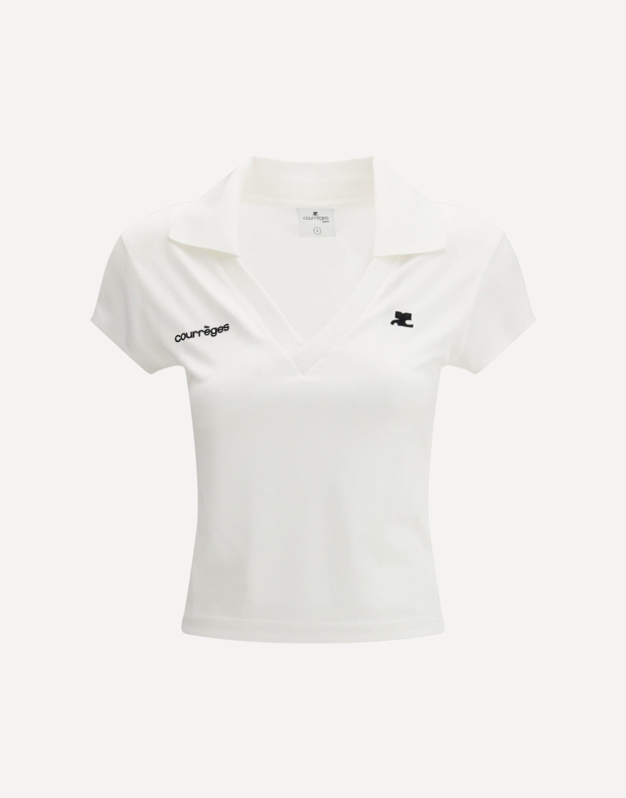 Courrèges スポーツ クロップド ポロシャツ | Sendegaro JP