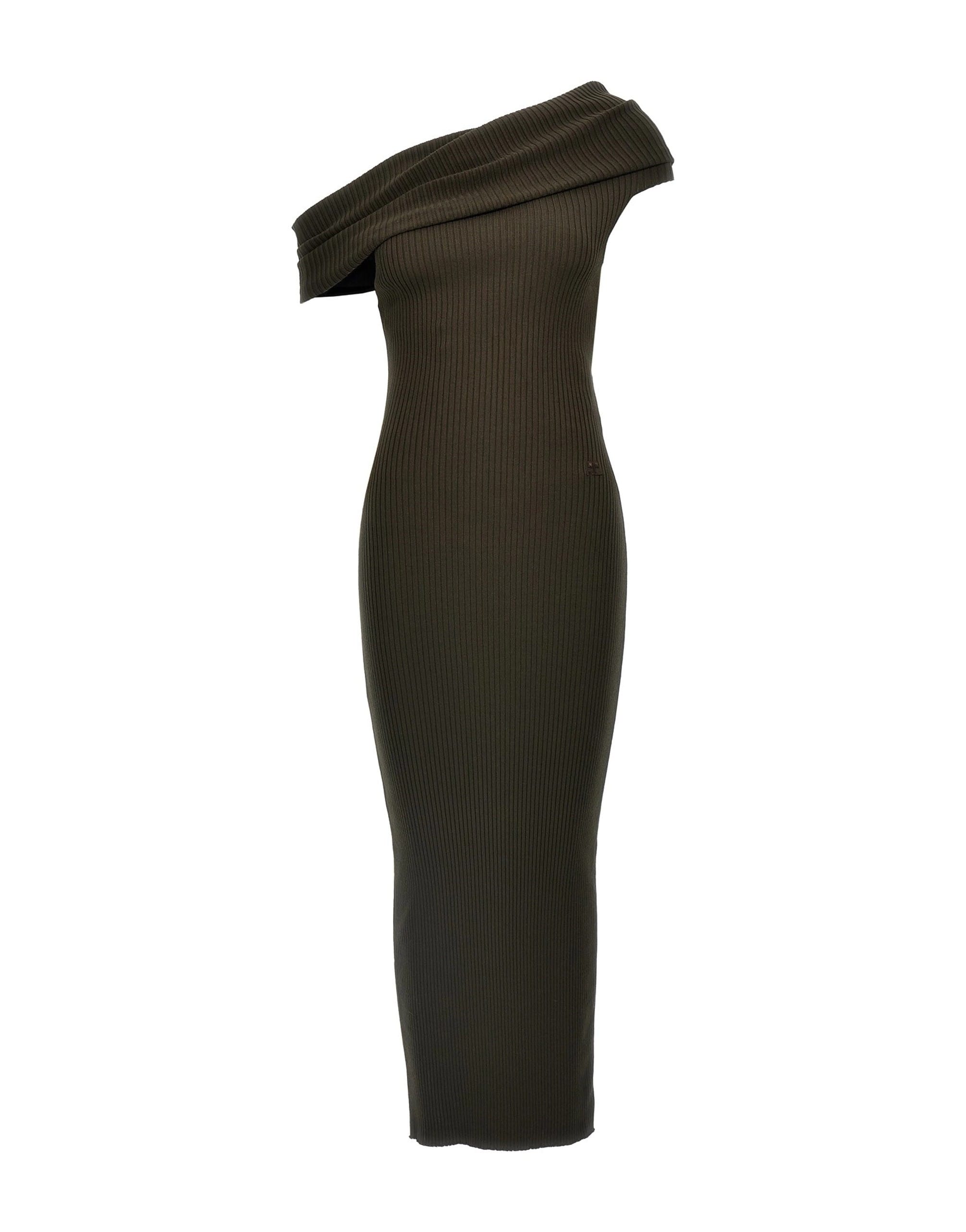 Courrèges Courrèges Twist Rib Knit Long Dress