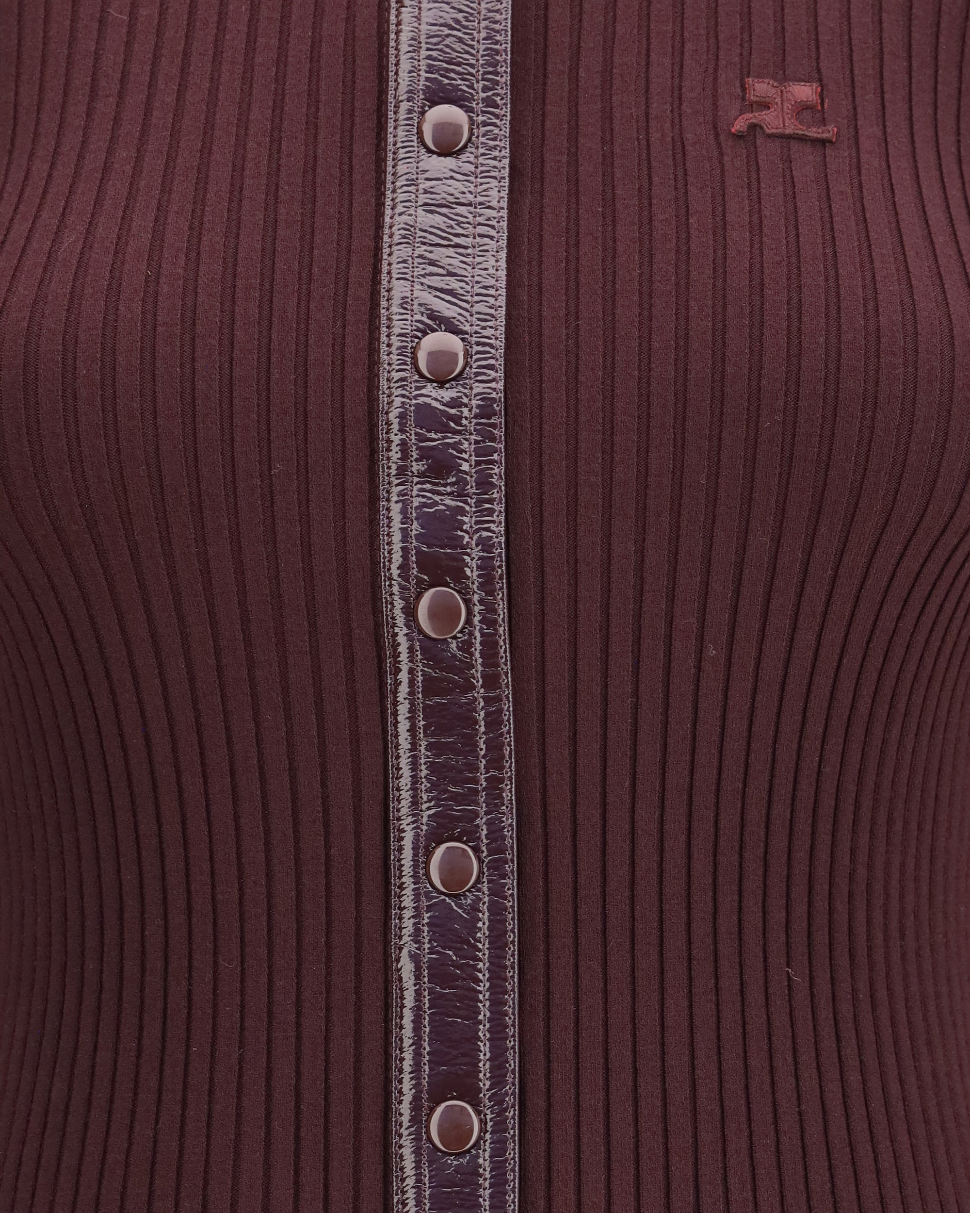 Courrèges Vinyl Knit Cardigan