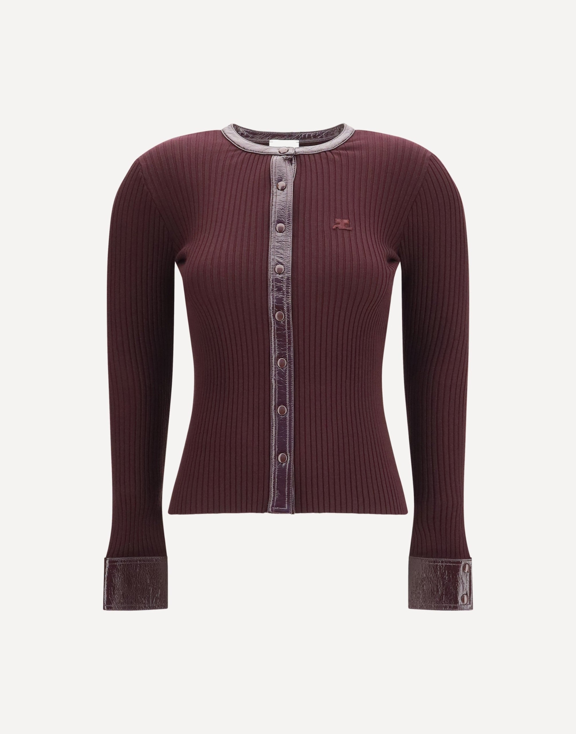 Courrèges Vinyl Knit Cardigan