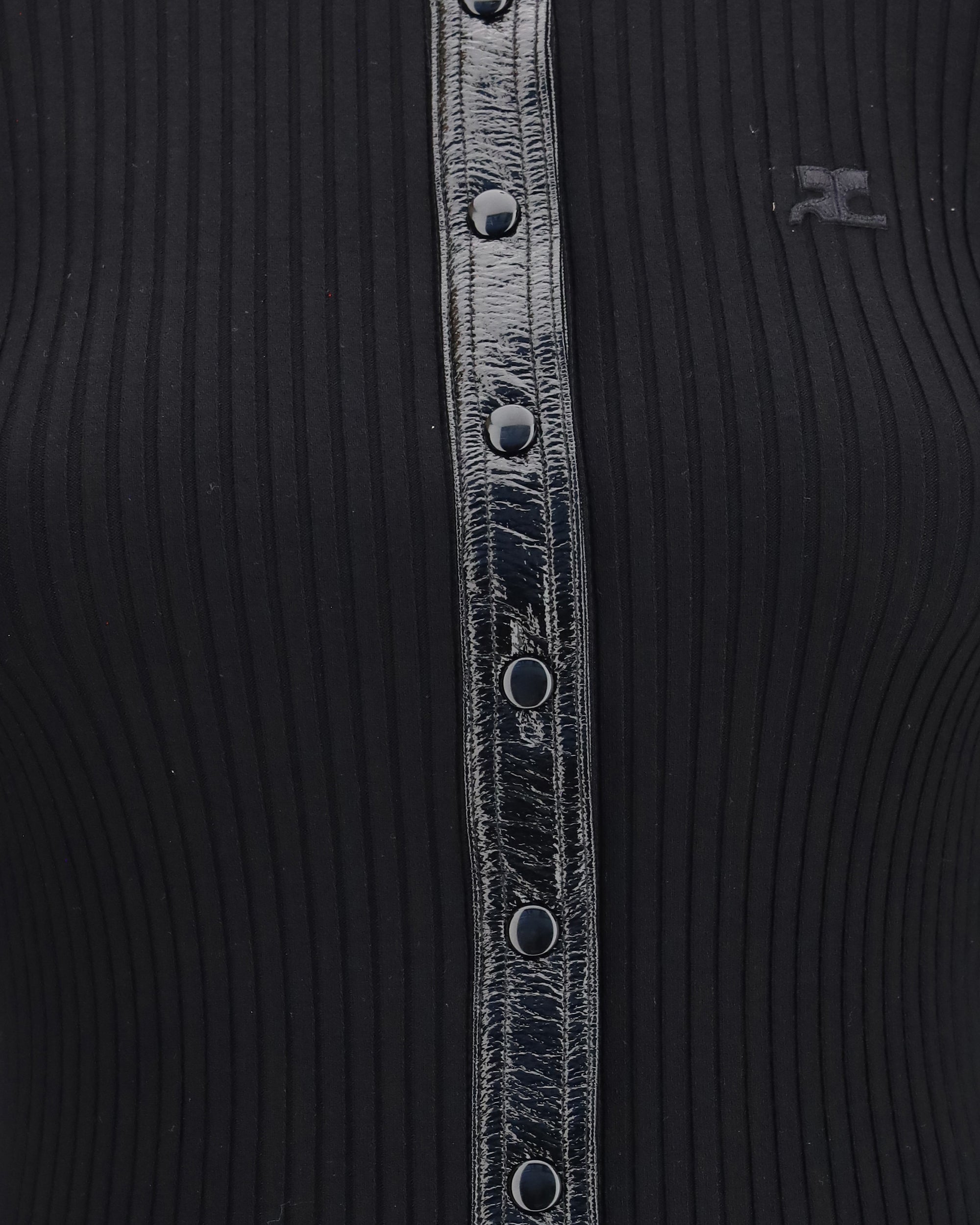 Courrèges Vinyl Knit Cardigan