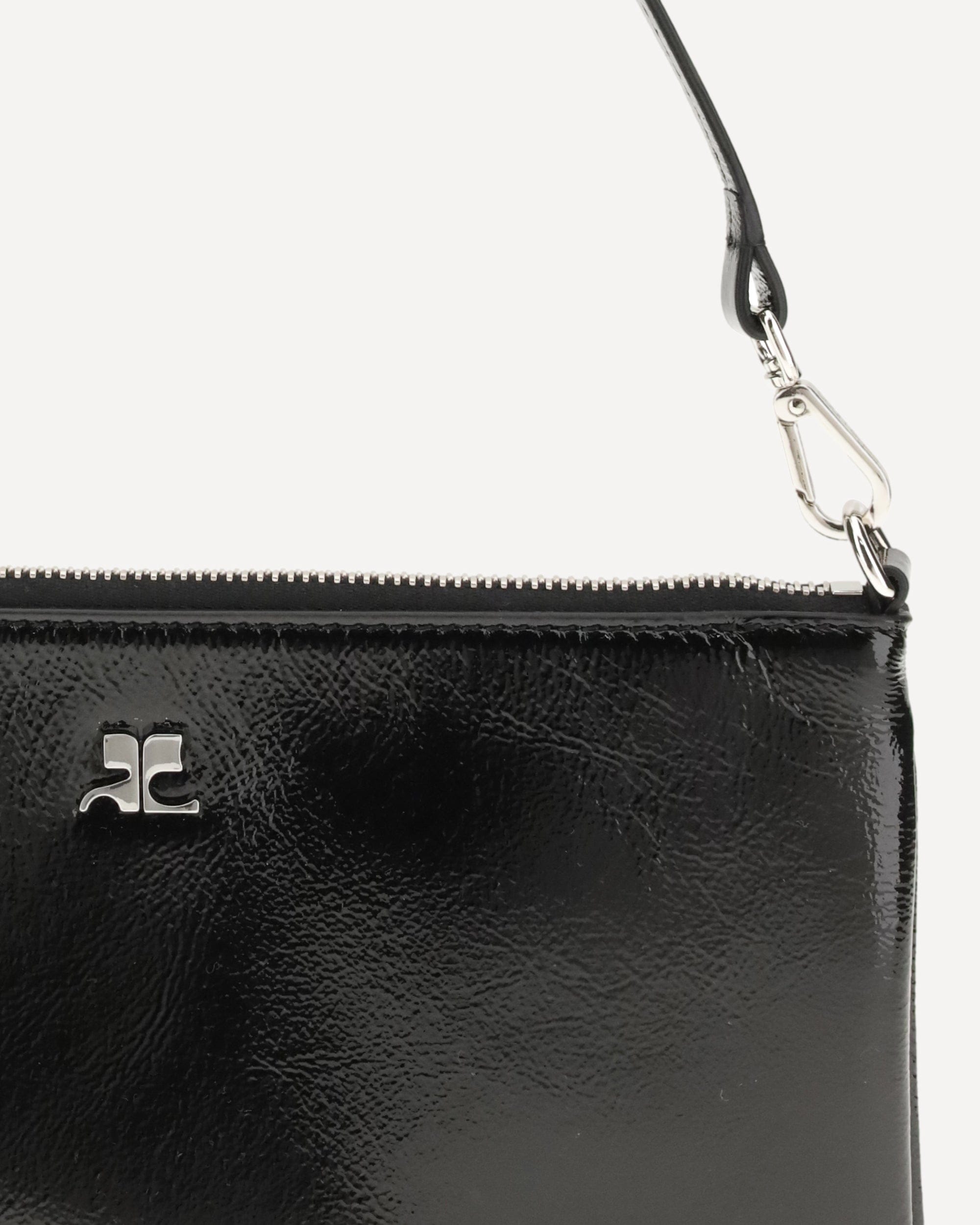 Courrèges Zipped Naplack Pouch With Removable Handle