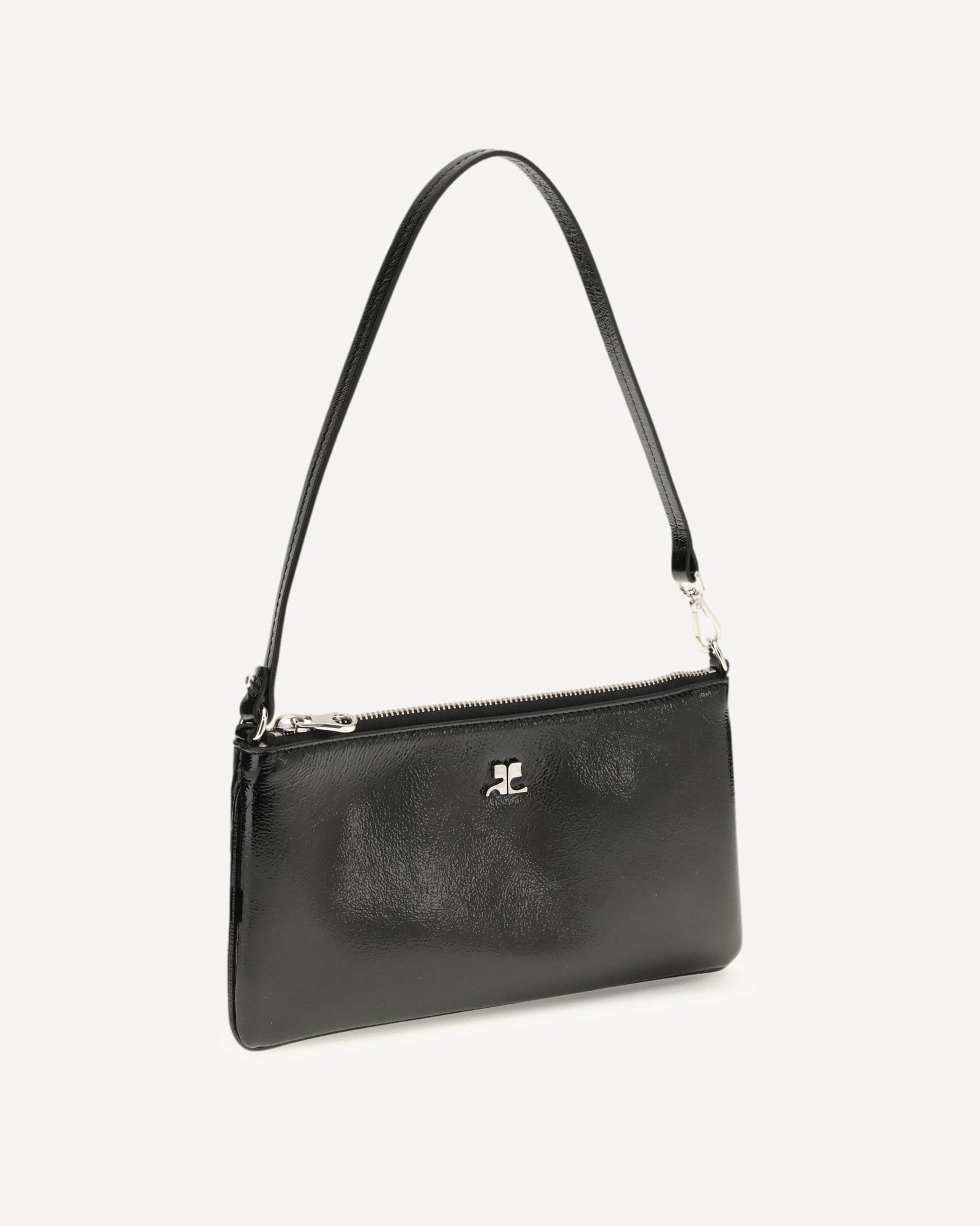 Courrèges Zipped Naplack Pouch With Removable Handle
