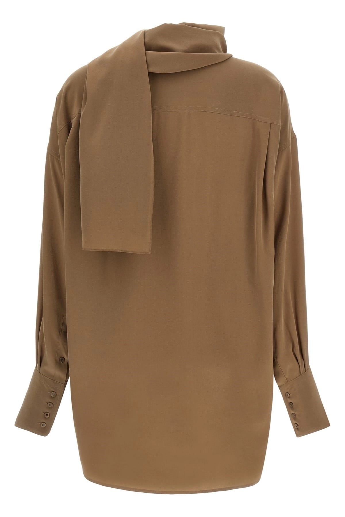 Darkpark Darkpark Georgia Silk Shirt With Scarf