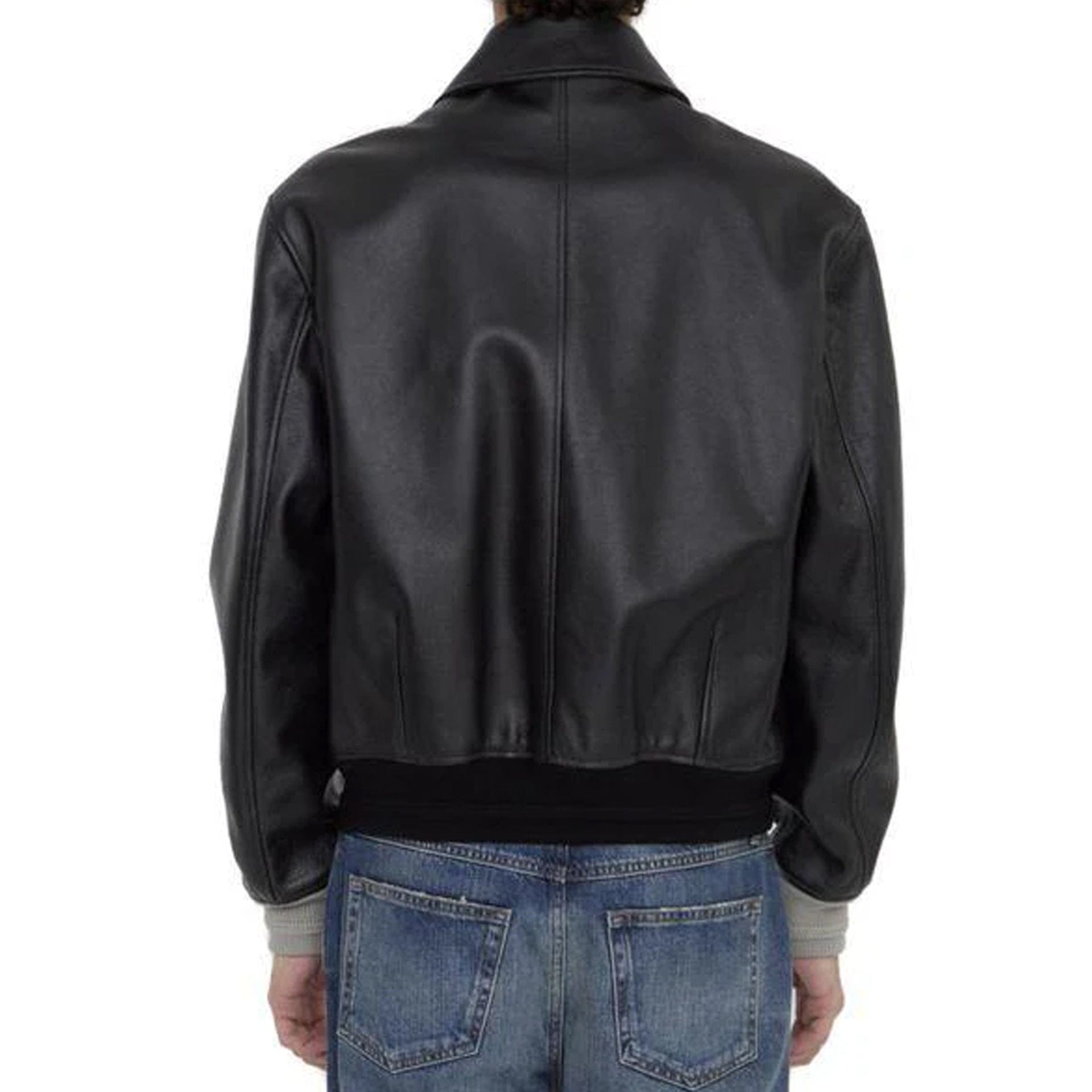 Dior Couture Calf Leather Logo Jacket