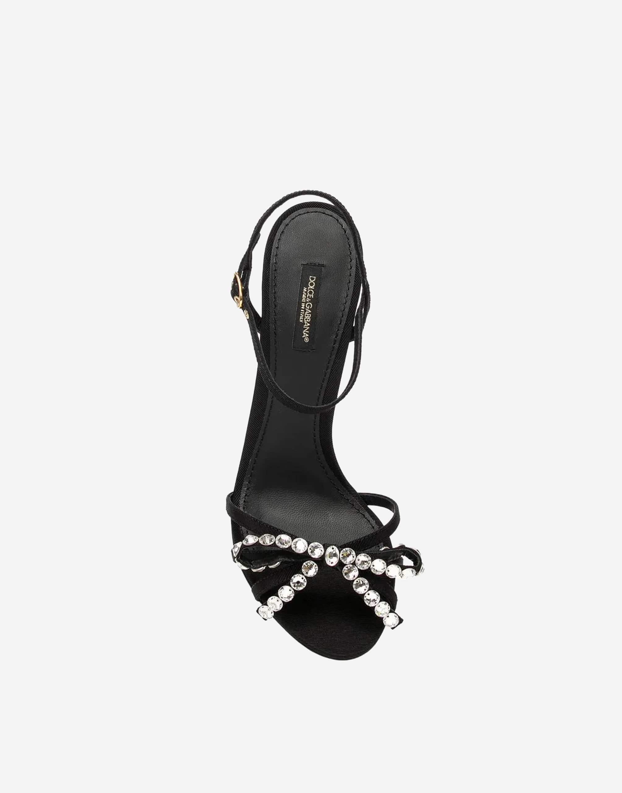 Dolce & Gabbana 105 Crystal Bow Sandals