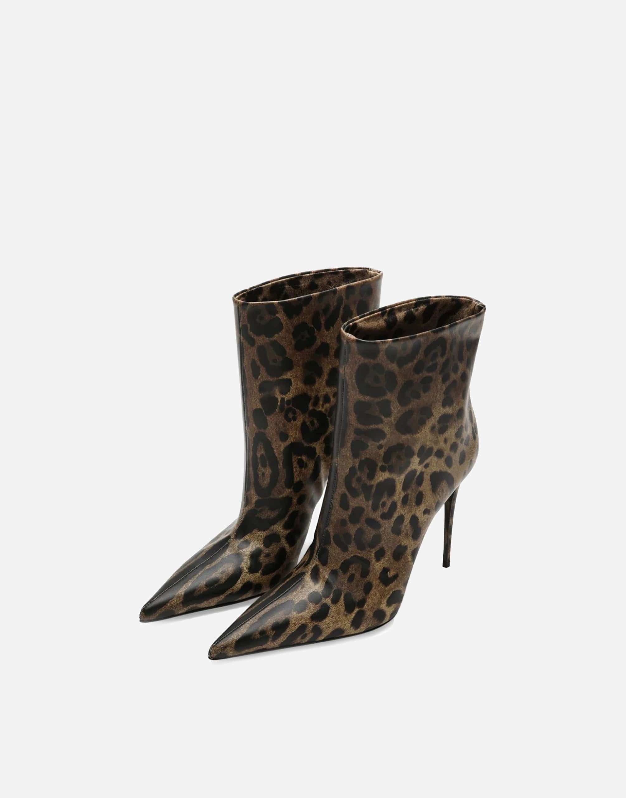 Dolce & Gabbana 105mm Leopard-Print Boots