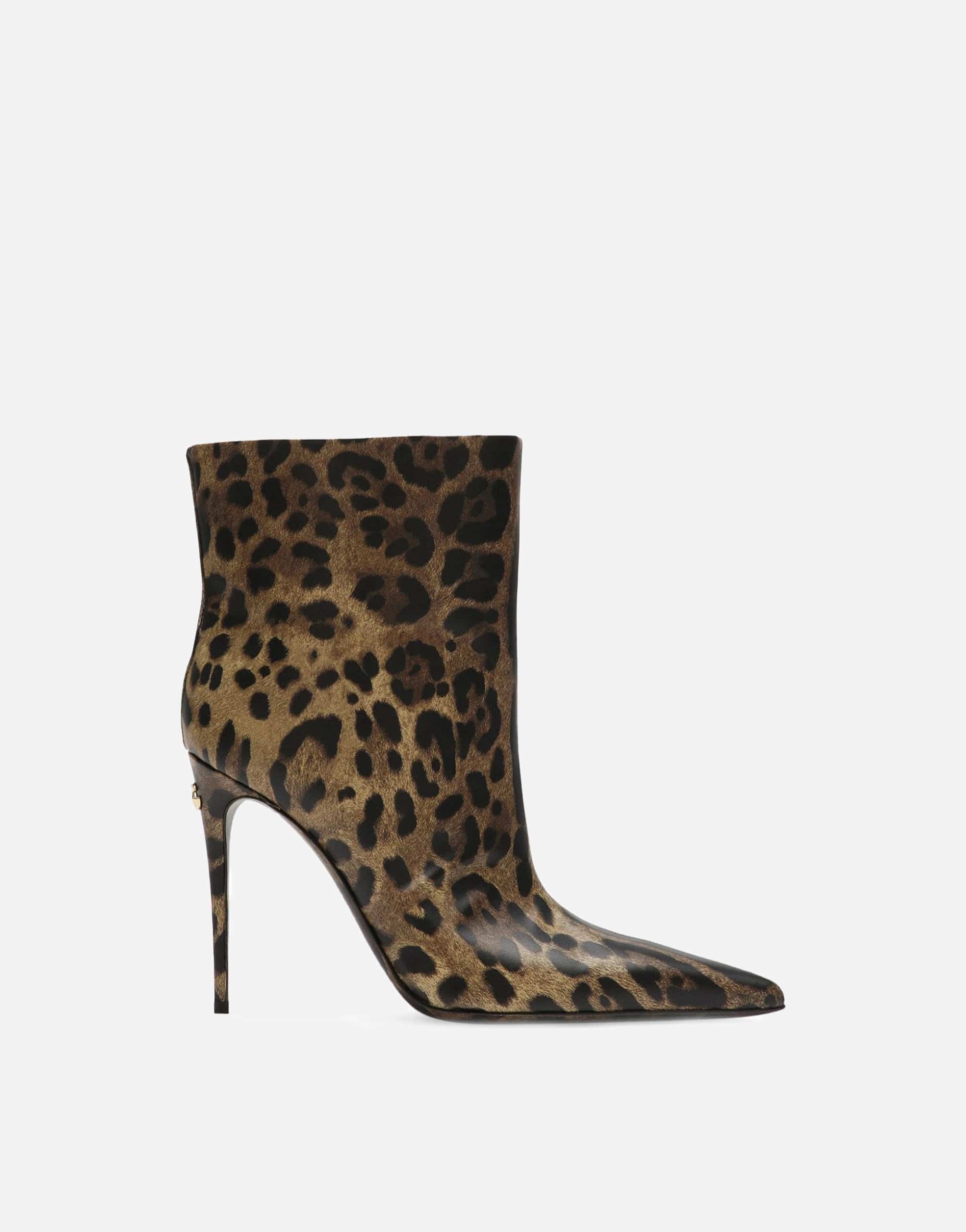 Dolce & Gabbana 105mm Leopard-Print Boots