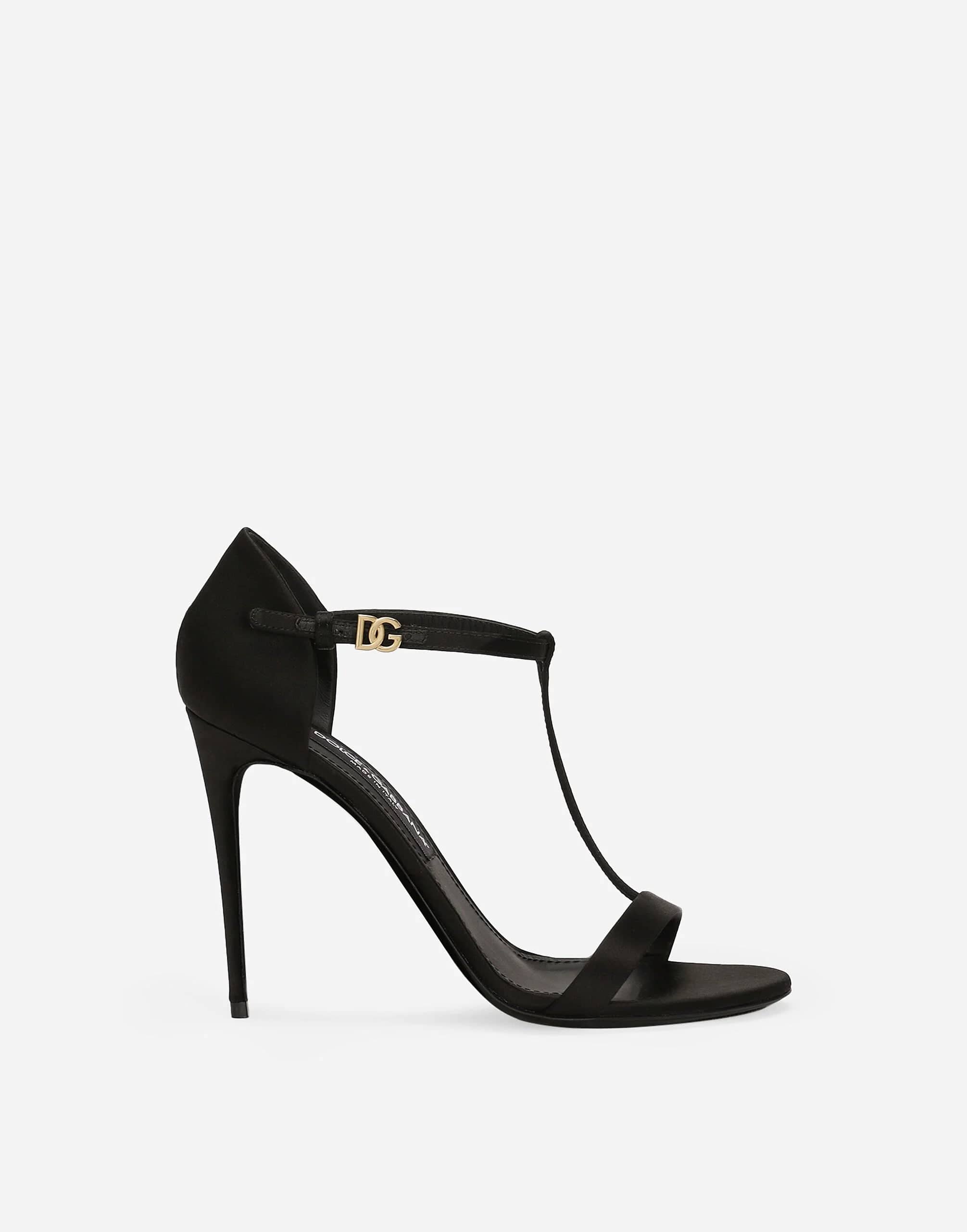 Dolce & Gabbana 105mm Satin T-Bar Sandals