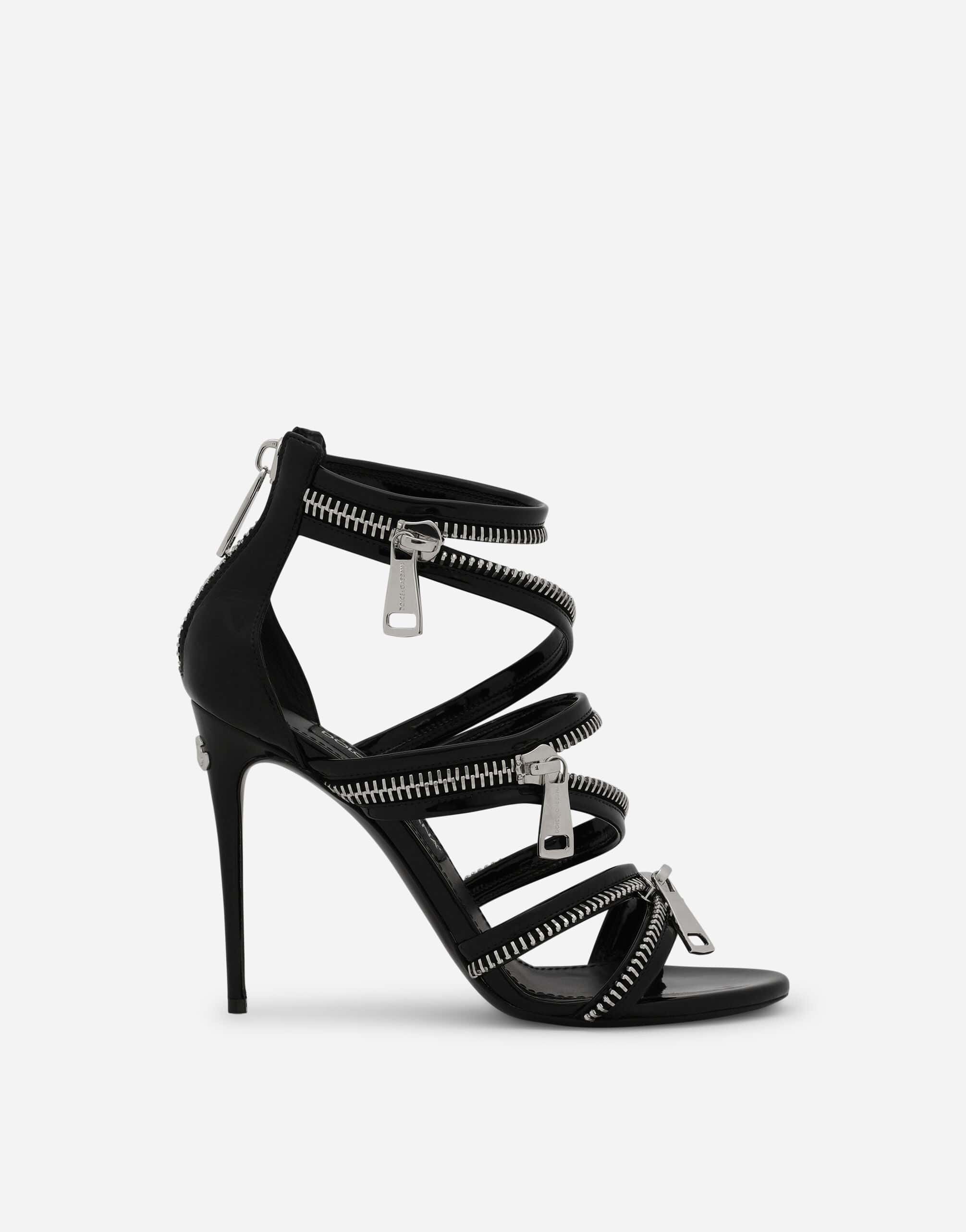 Dolce & Gabbana 105mm Zip-Detail Sandals