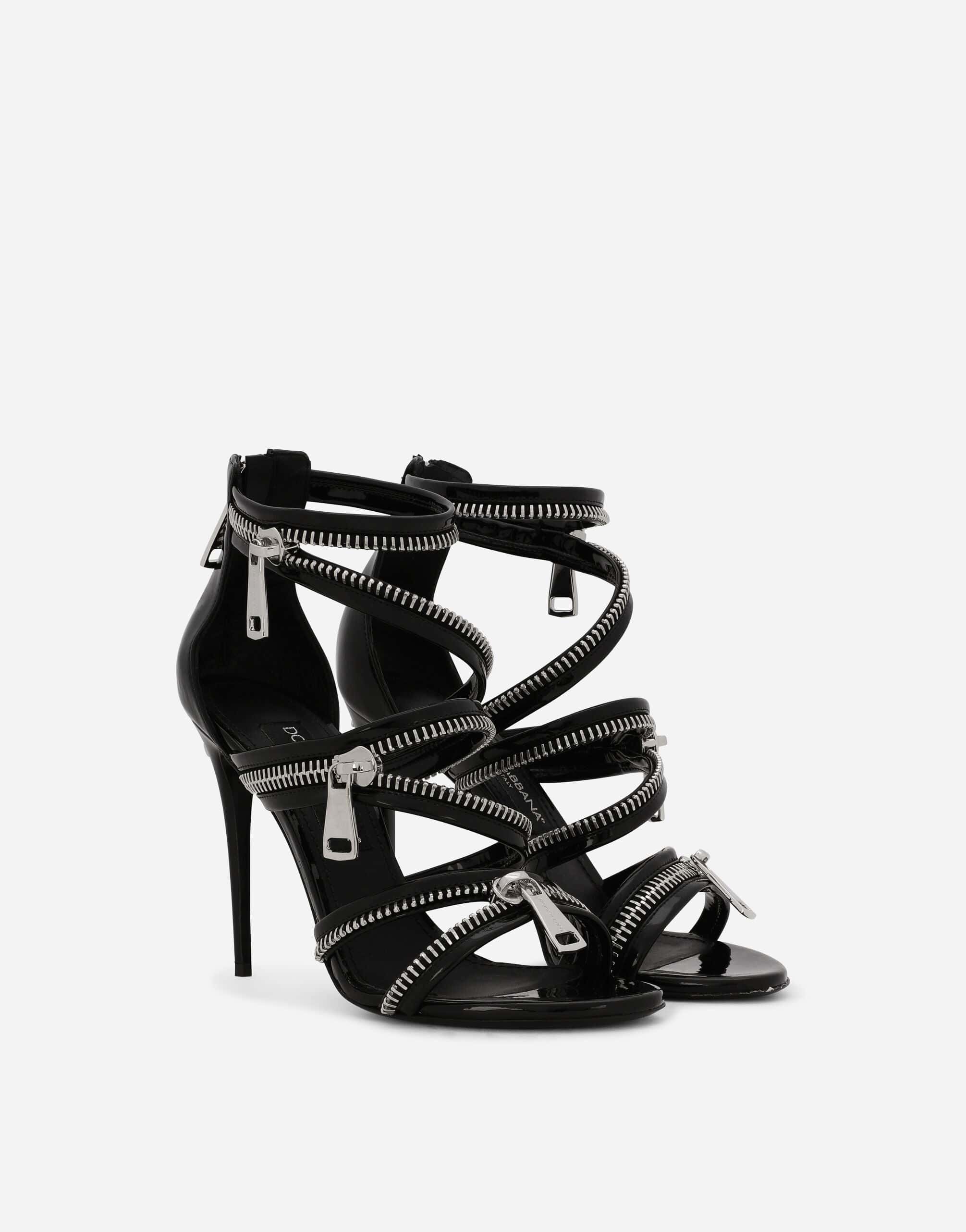 Dolce & Gabbana 105mm Zip-Detail Sandals