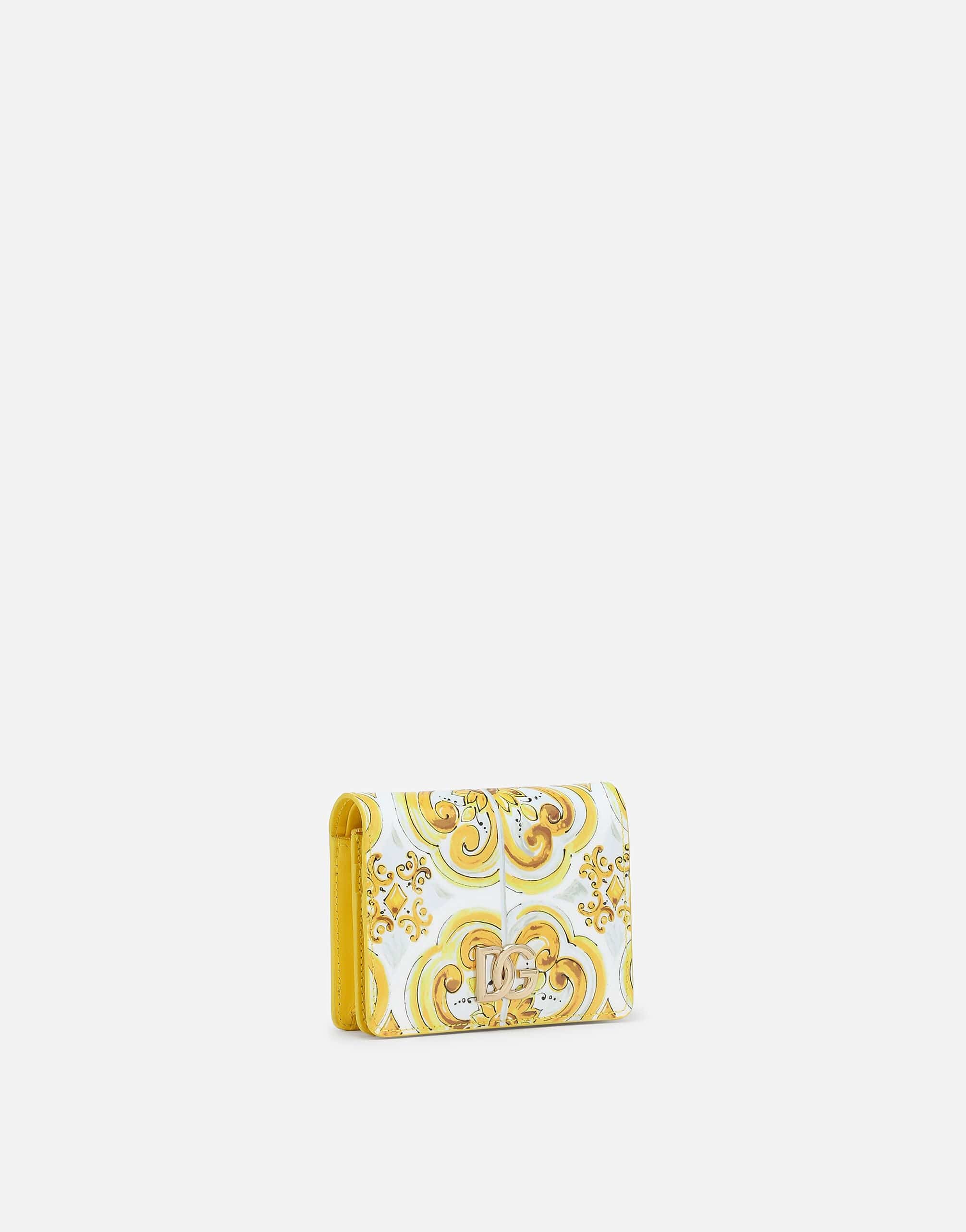 Dolce & Gabbana 3.5 Majolica-Print Continental Wallet