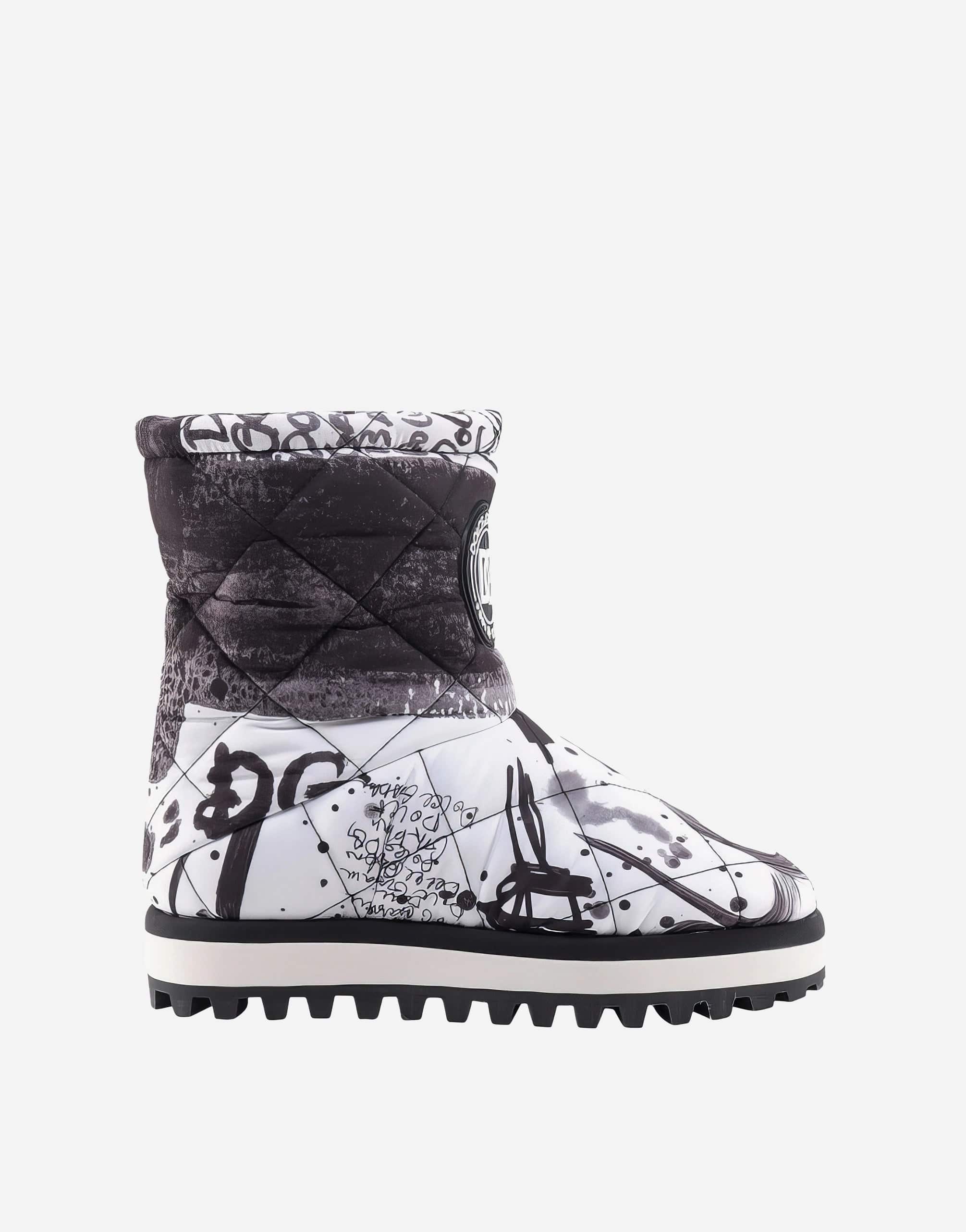 Dolce & Gabbana 35mm City Quilted Nylon Snow Boots