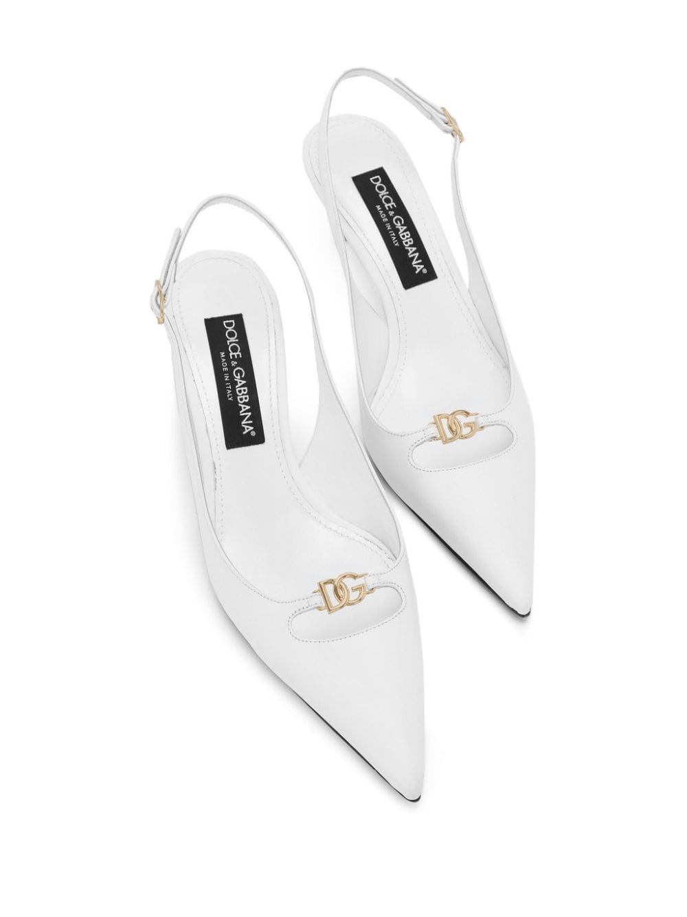 Dolce & Gabbana 60mm Leather Slingback Pumps