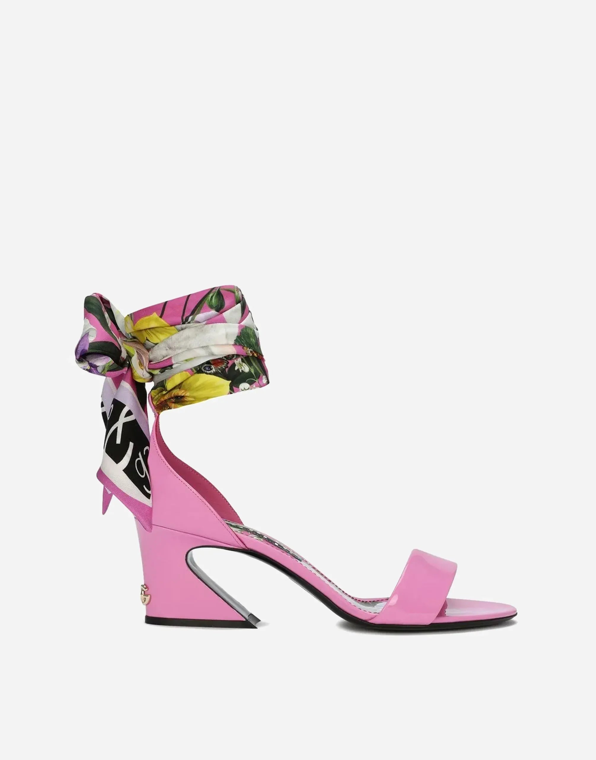 Dolce & Gabbana 60mm Scarf-Detail Leather Sandals