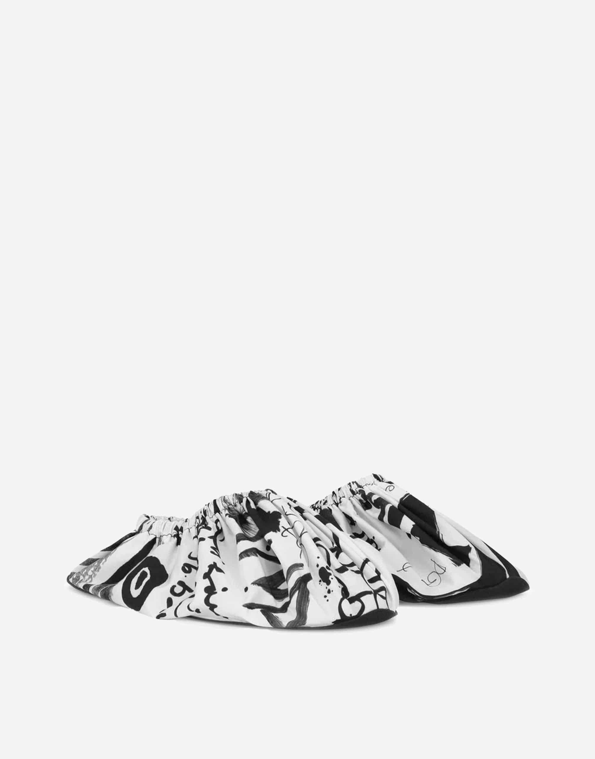 Abstract-Print Slip-On Shoes