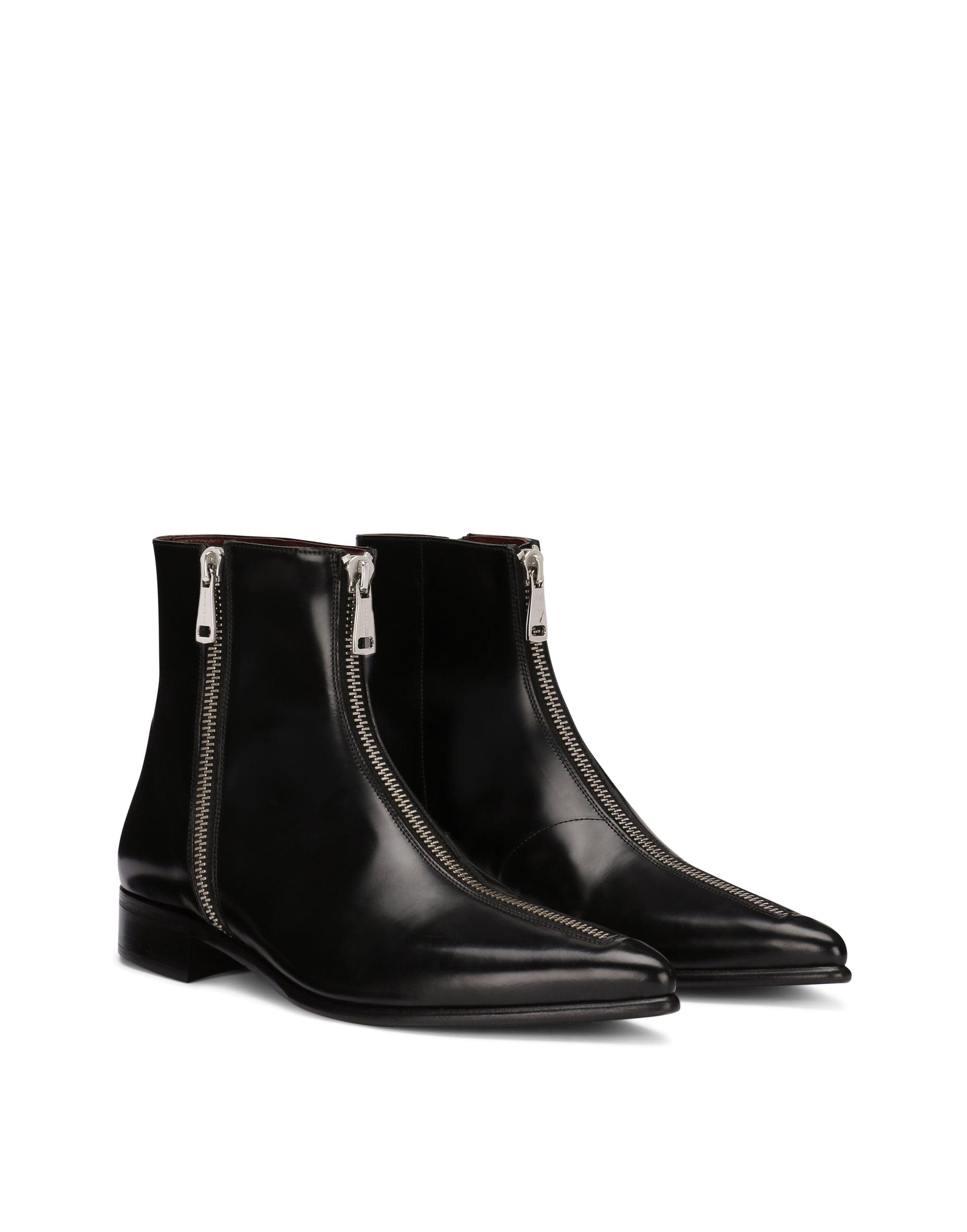 Dolce & Gabbana Achille Zipper Chelsea Boots