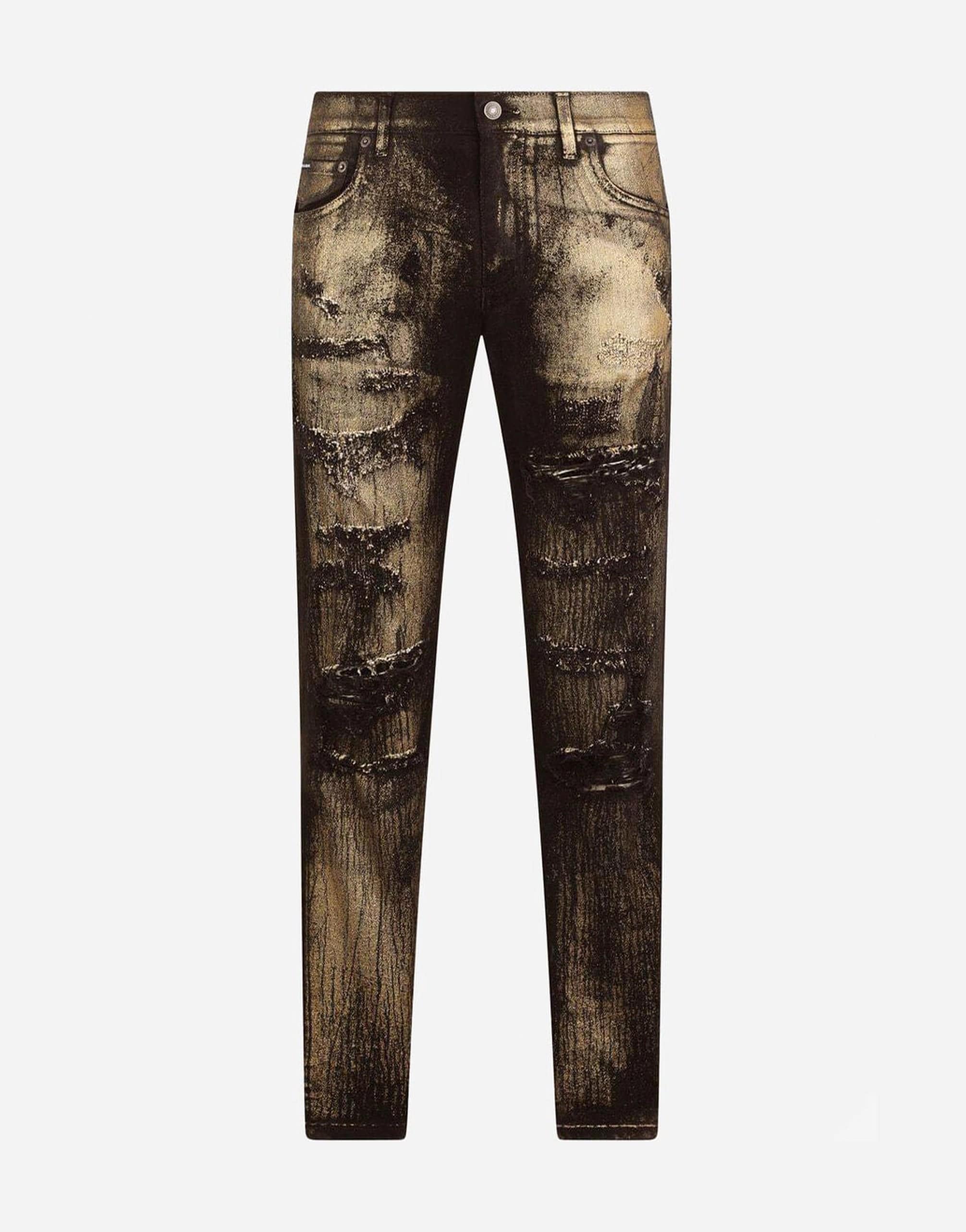 Dolce & Gabbana Acid-Wash Slim-Fit Jeans