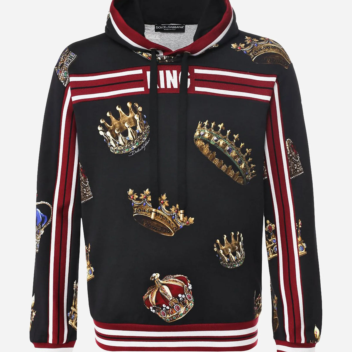 Dolce & Gabbana オールオーバー クラウン フーディー | Sendegaro US