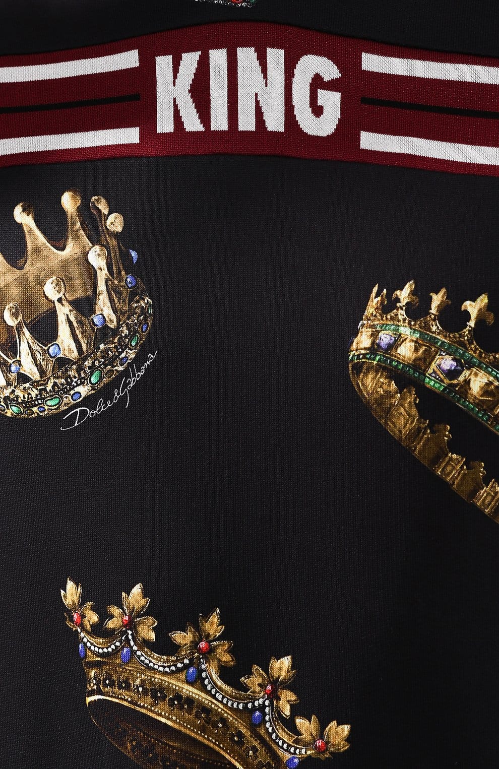 Dolce & Gabbana All-Over Crown Hoodie | Sendegaro CH