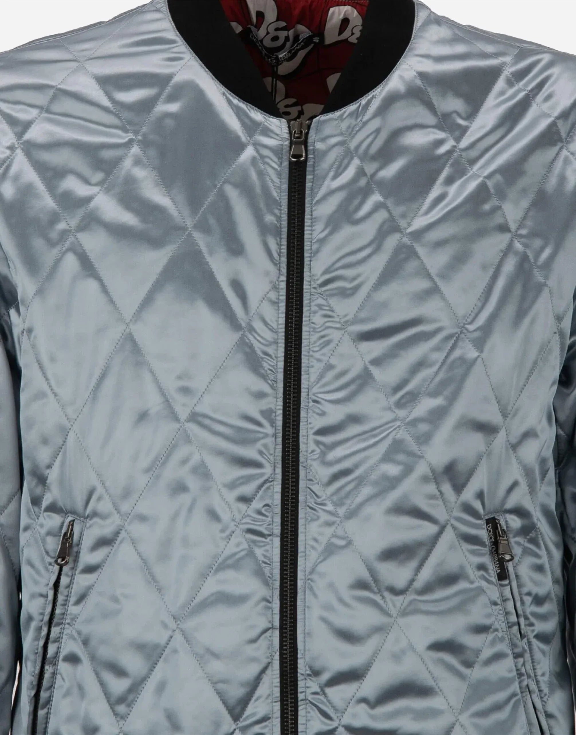 Dolce & Gabbana All-Over DG Print Reversible Bomber Jacket