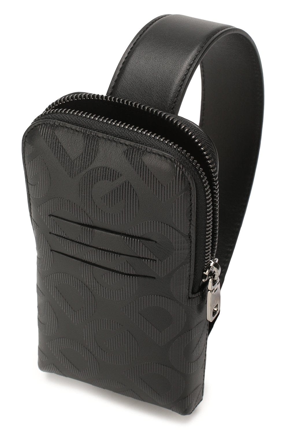 Dolce & Gabbana All-Over Logo Leather Belt Bag