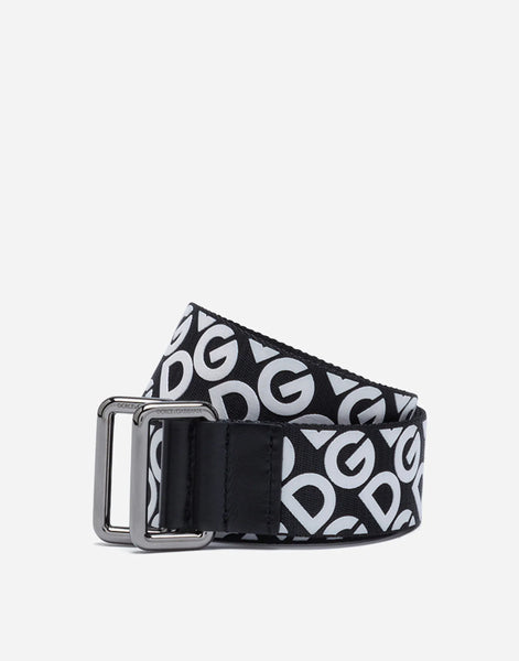Dolce & Gabbana All-Over Logo Tape Belt | Sendegaro IT