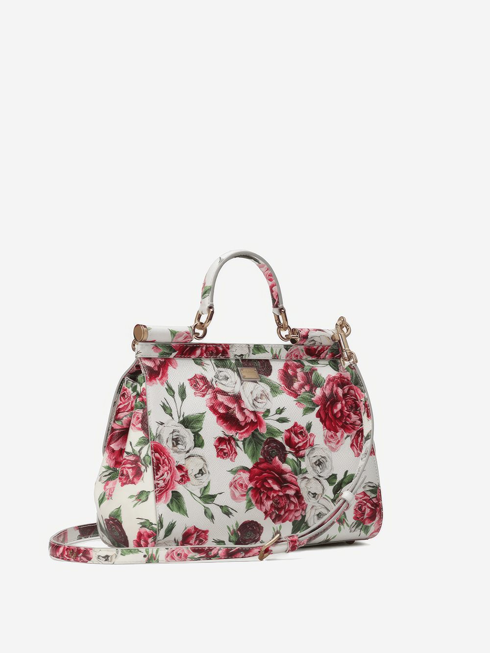 Dolce & Gabbana All-Over Roses Sicily Handbag