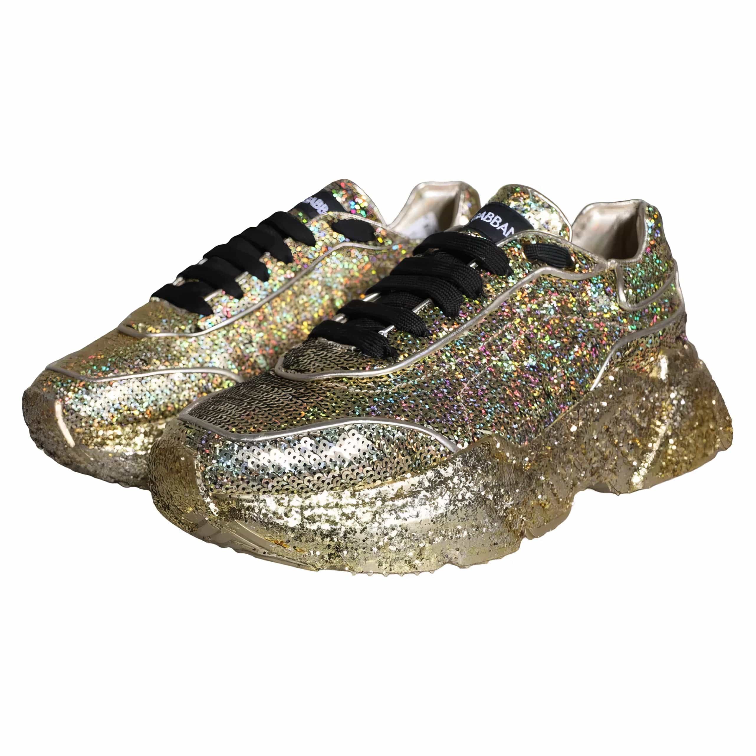 Dolce & Gabbana All-Over Sequin Daymaster Sneakers