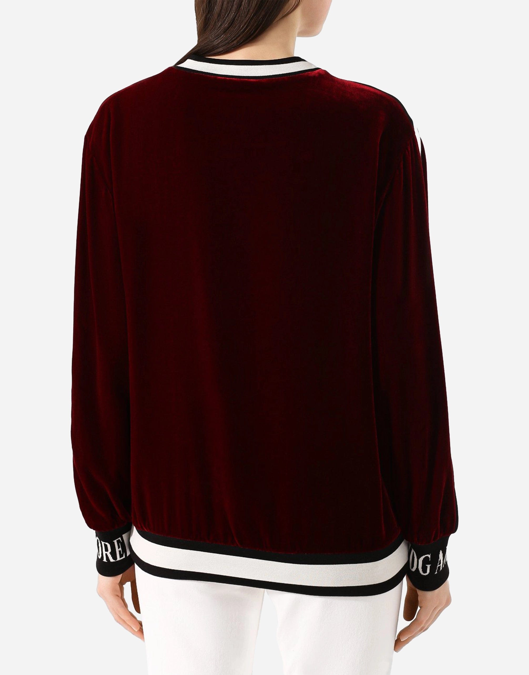 Dolce & Gabbana Amore Velvet Sweatshirt